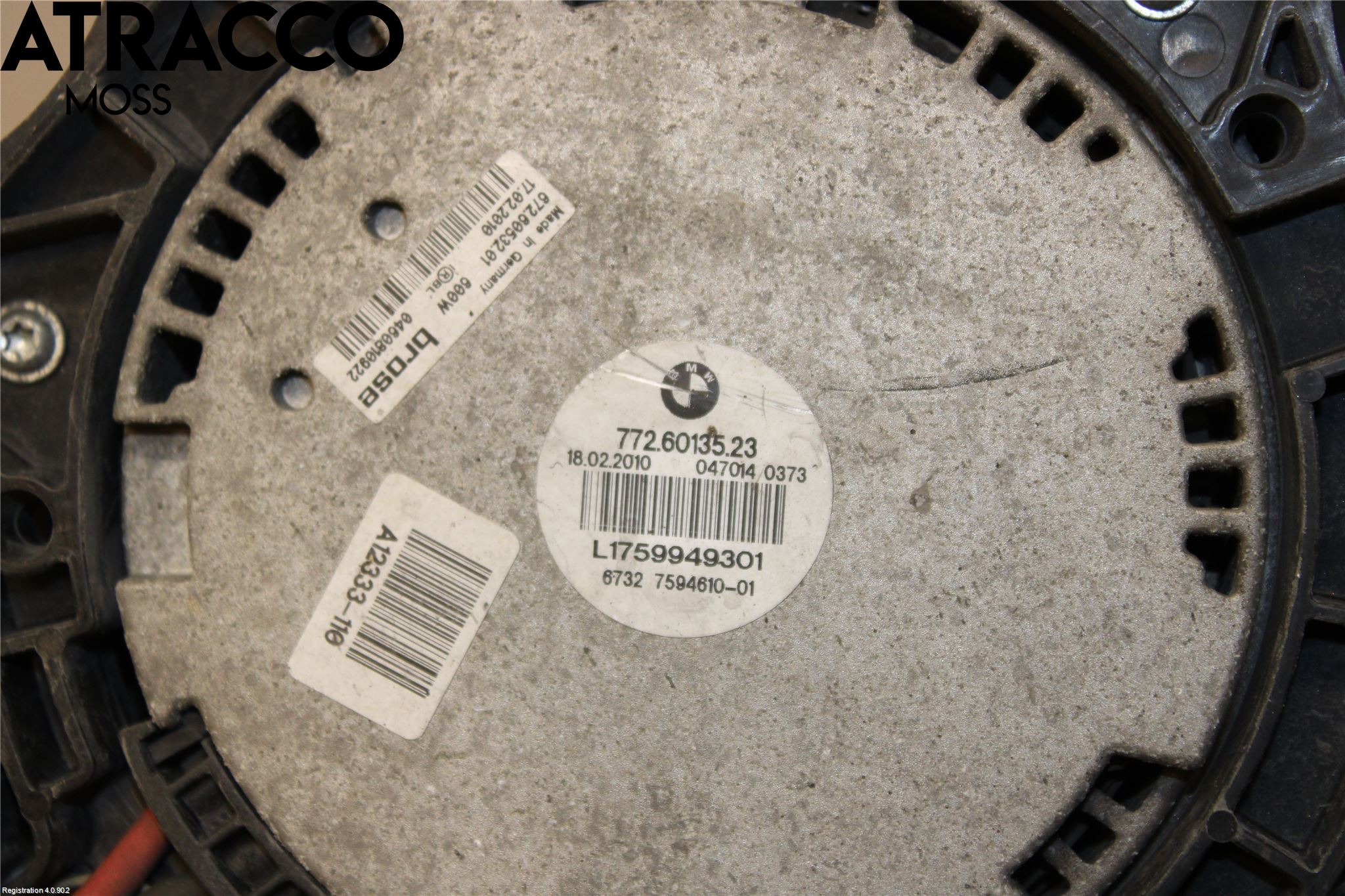 BMW 7 F01/02/03/04 09-15 Kjølevifte Elektrisk