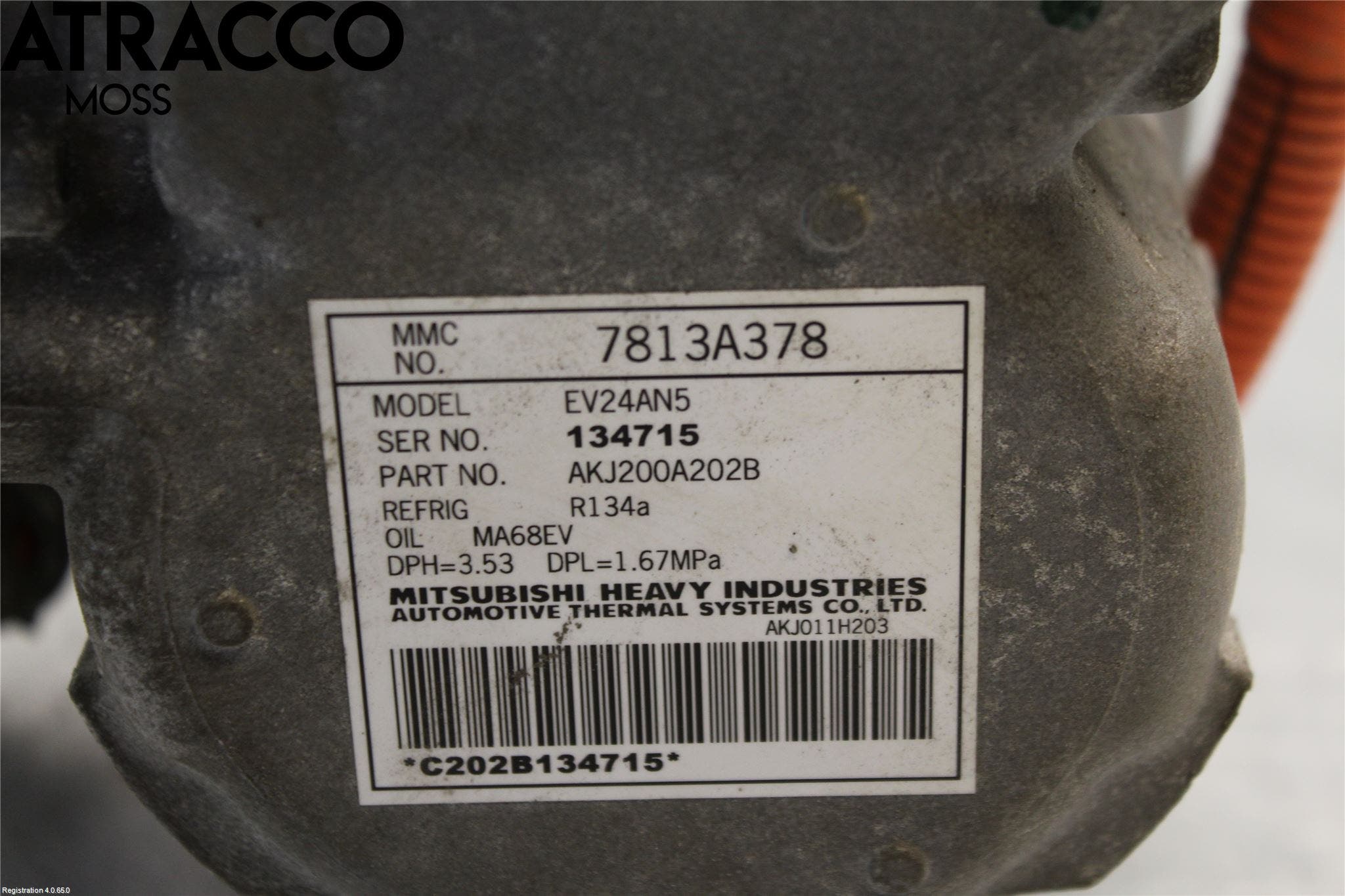 Mitsubishi OUTLANDER 13-21 Varme Ac Kompressor