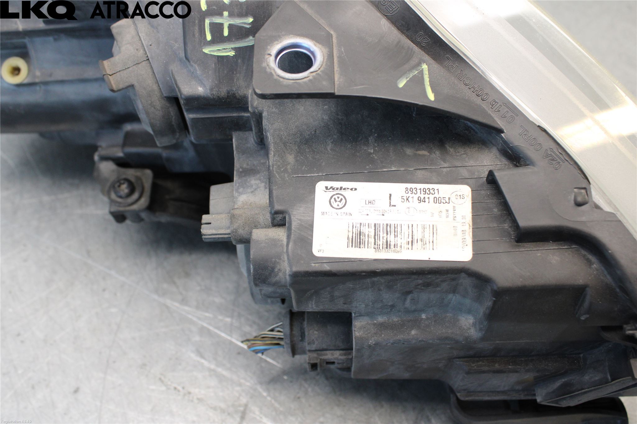 Volkswagen VW GOLF VI 09-13 Frontlykt Venstre