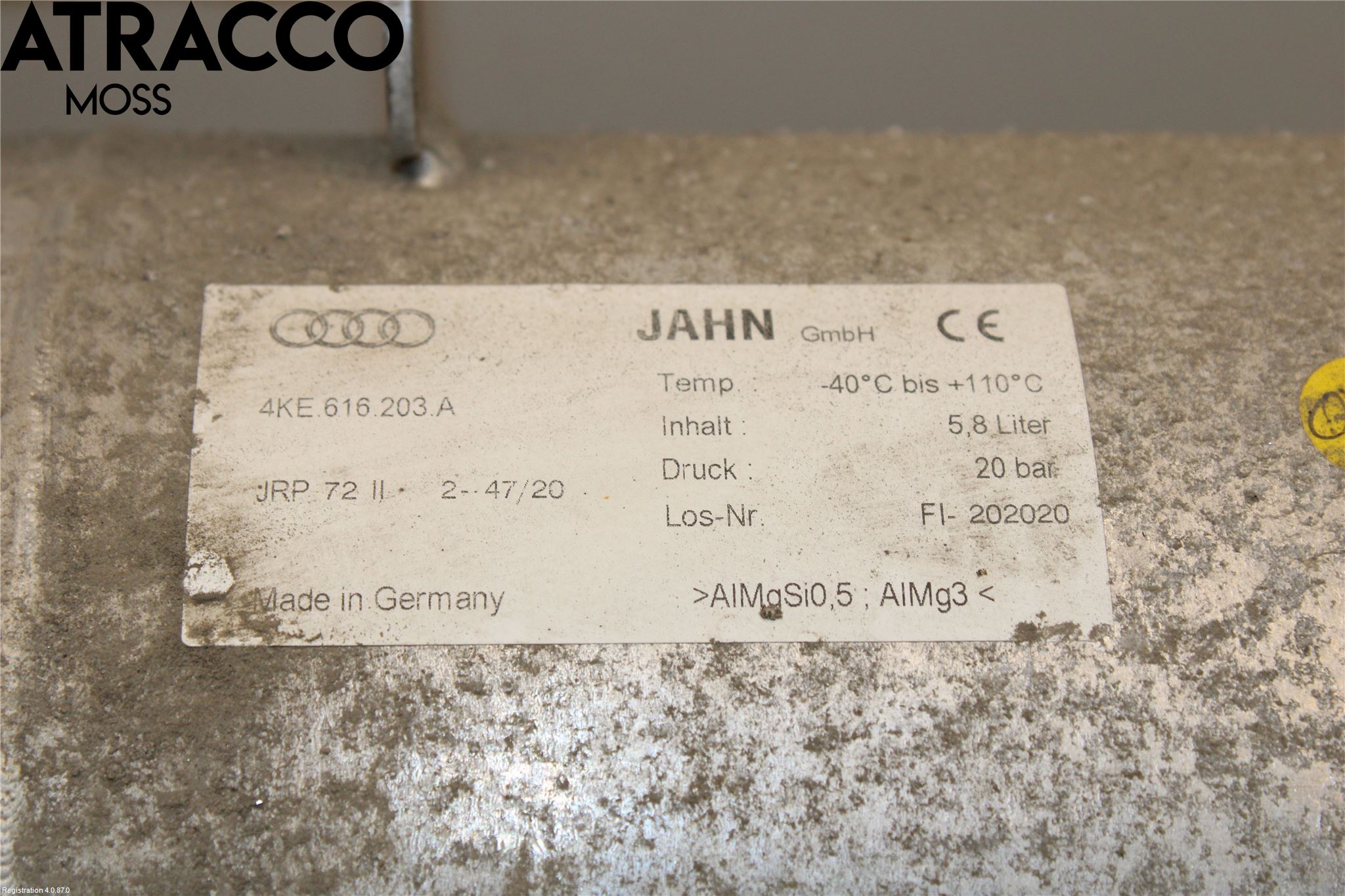 Audi E-TRON, S GE 19- Vacuumtank