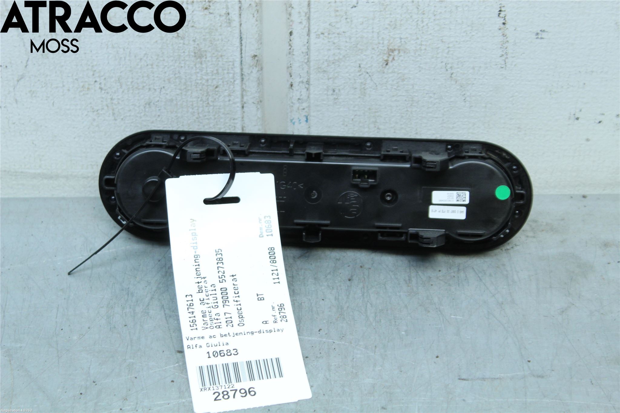 Alfa GIULIA Varme Ac Betjening-Display