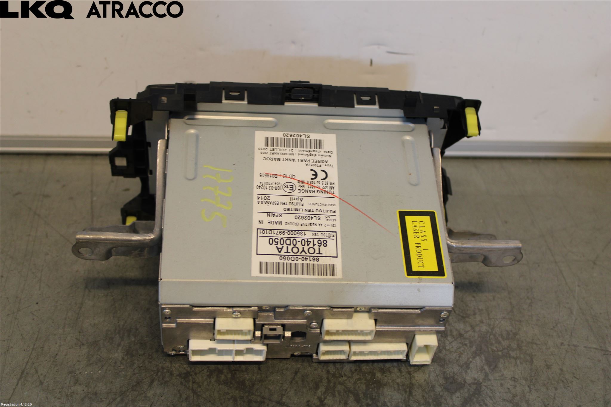 Toyota YARIS XP130 12-14 Stereo Radio