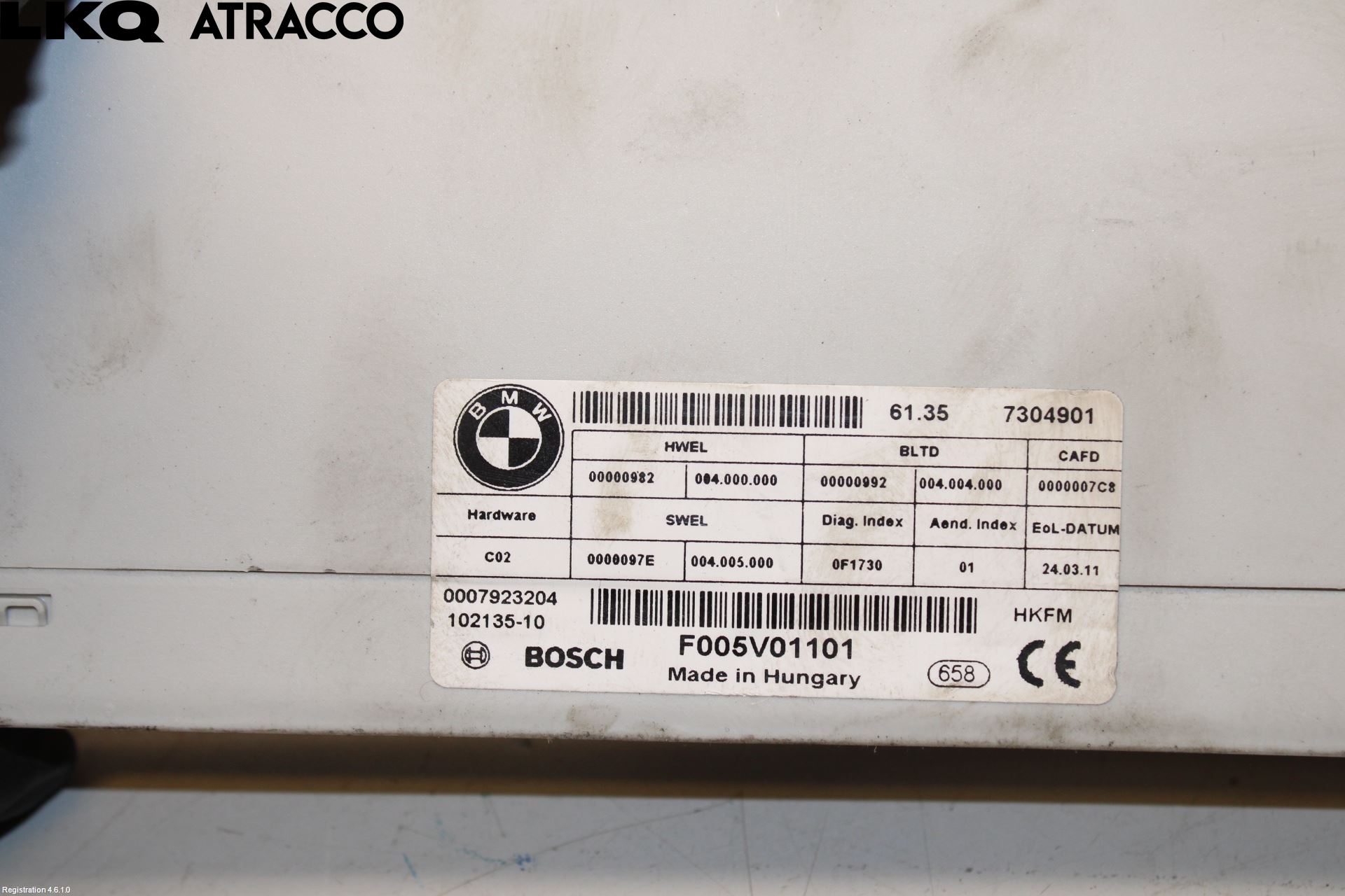 BMW 5 F10/F11/F18 09-17 Styreenhet Øvrig