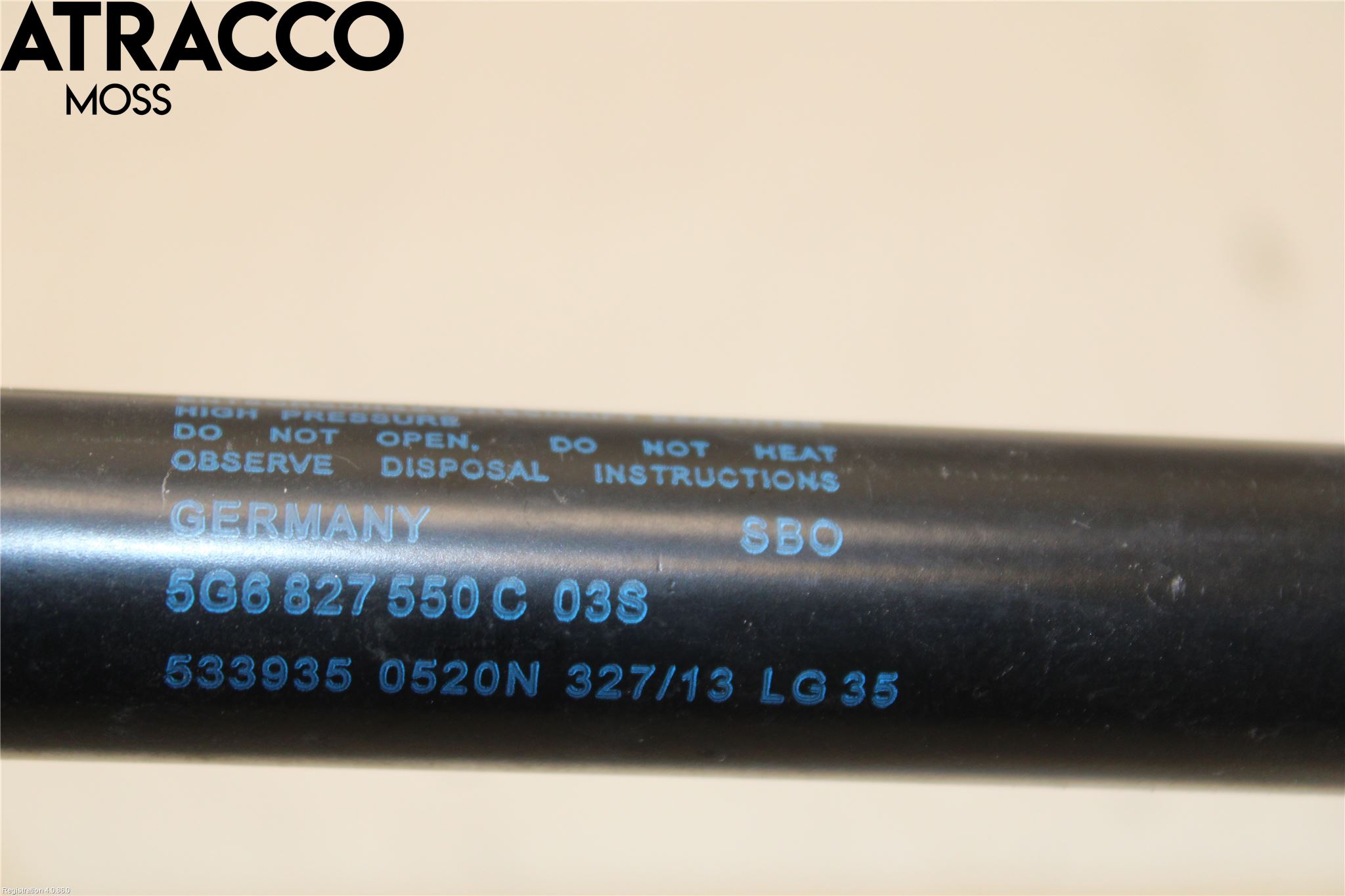 Volkswagen VW GOLF / E-GOLF VII 13-20 Bakluke Demper-Gassfjær