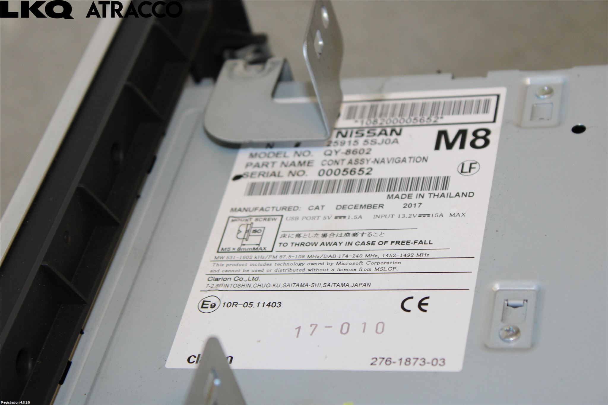 Nissan LEAF 18- Stereo Radio