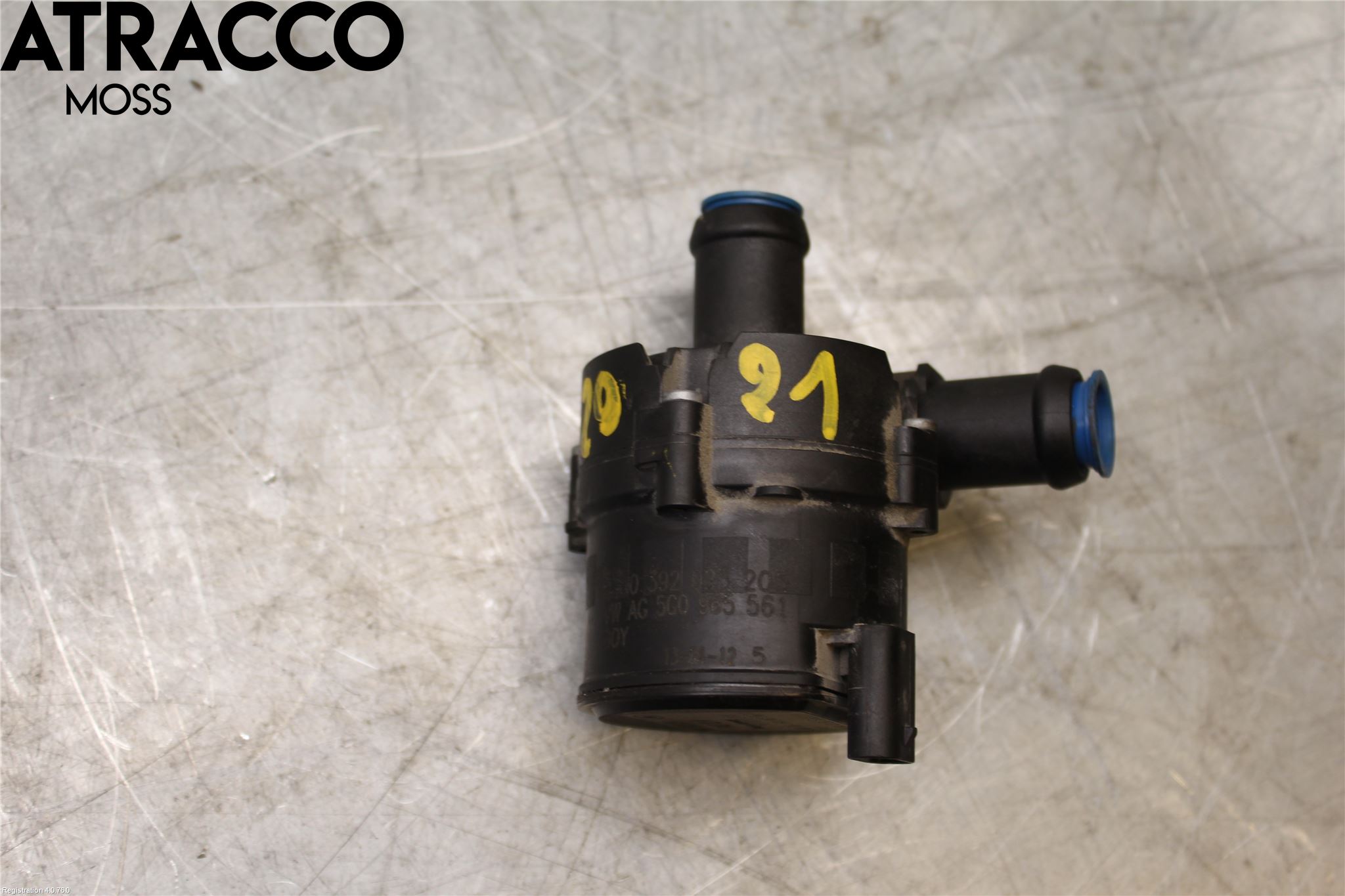 Volkswagen VW GOLF / E-GOLF VII 13-20 Varme Sirkulasjonspumpe