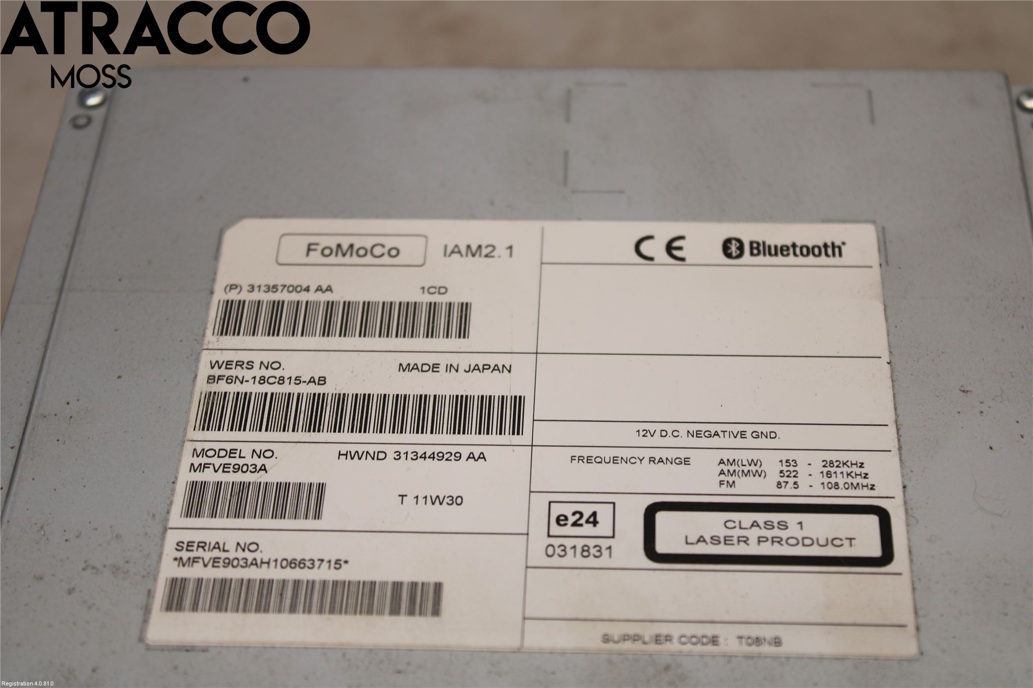 Volvo V60 11-13 Stereo Radio Med Cd