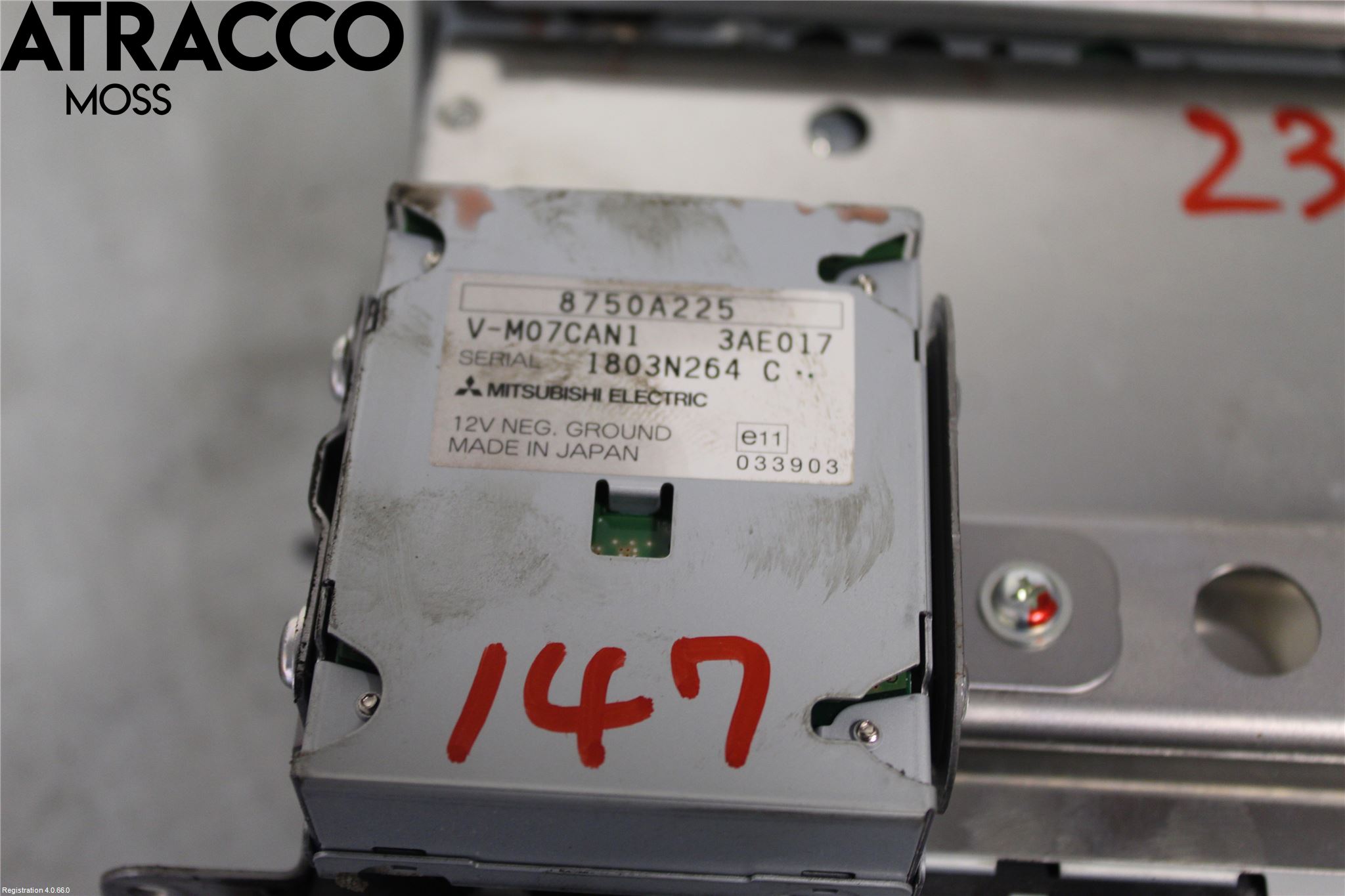 Mitsubishi ASX 10-22 Instr Skjerm Dvd-Gps-Ac-Tlf