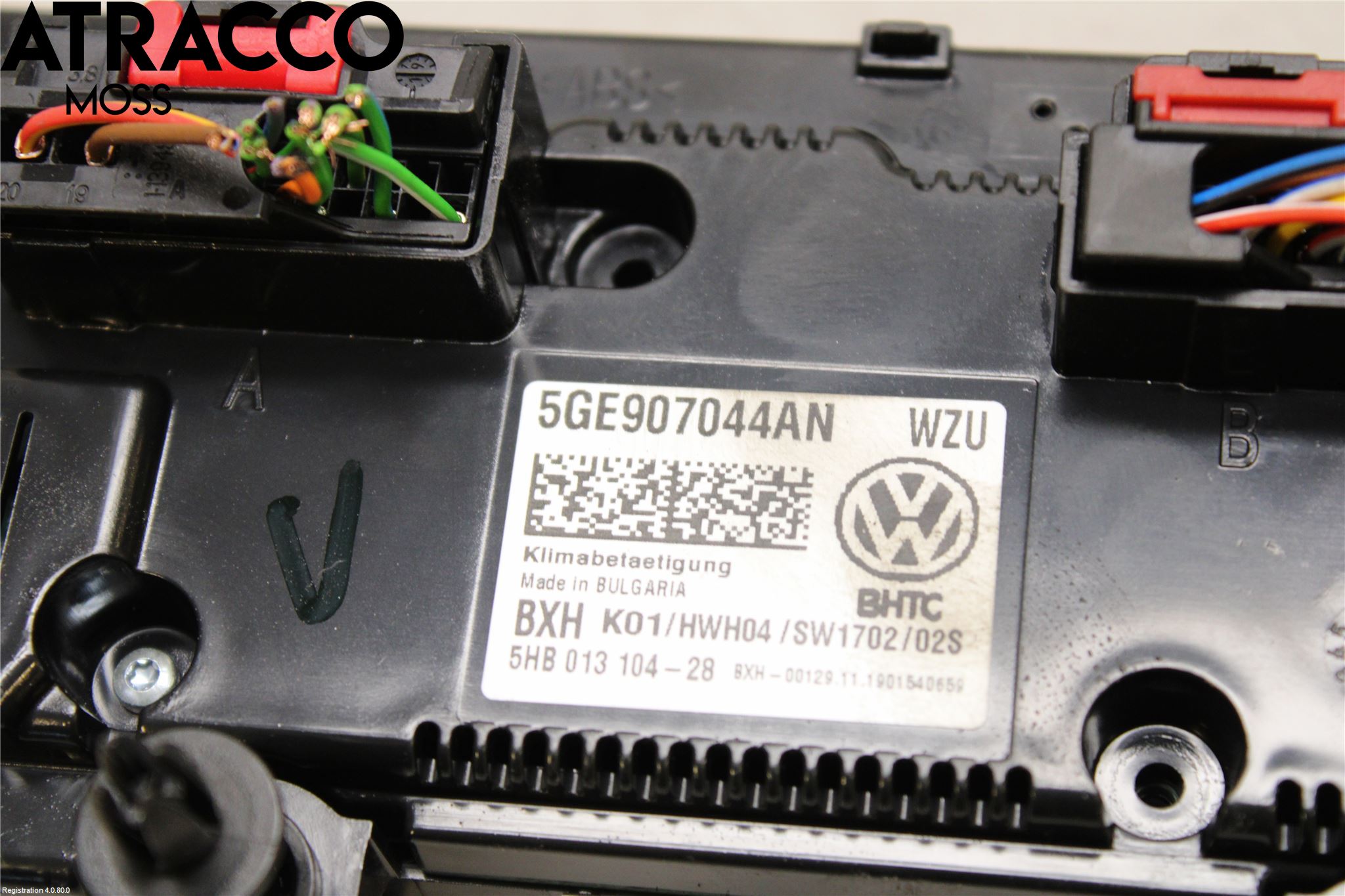 Volkswagen VW GOLF / E-GOLF VII 13-20 Varme Ac Betjening-Display