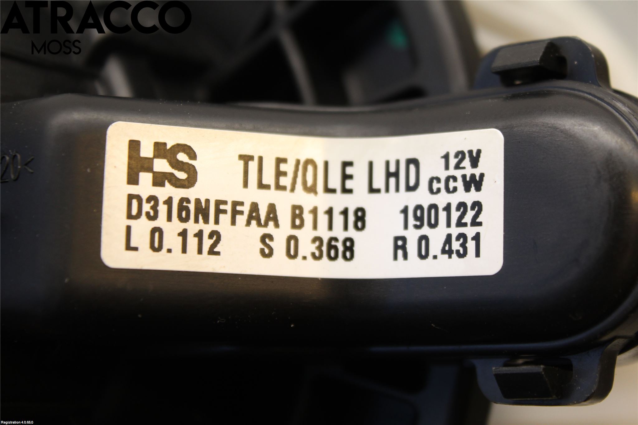 Kia SPORTAGE (QL) 16-21 Varme Ac Varmeapparatvifte