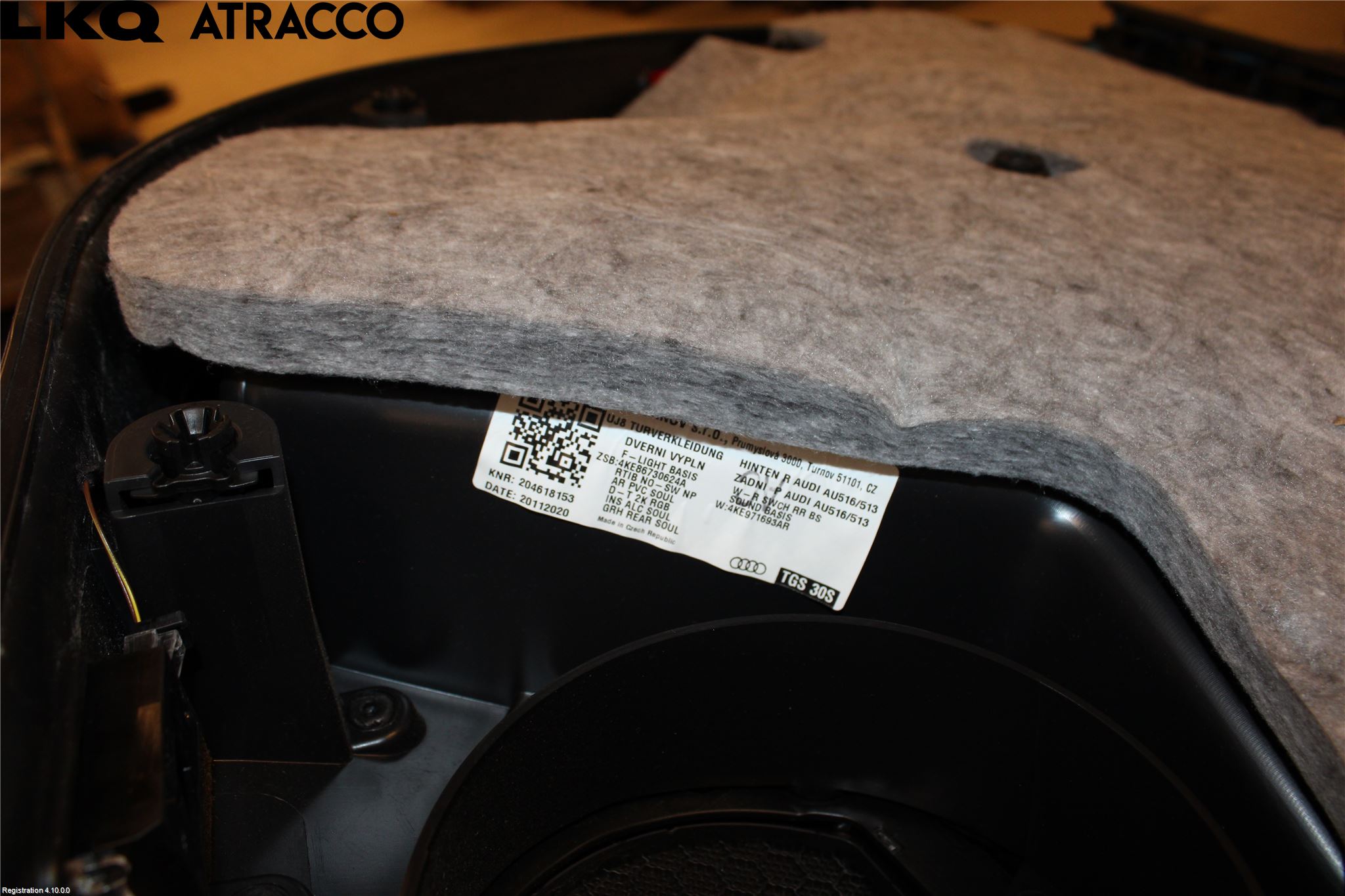 Audi E-TRON, S GE 19- Dørtrekk Innlegg Høyre