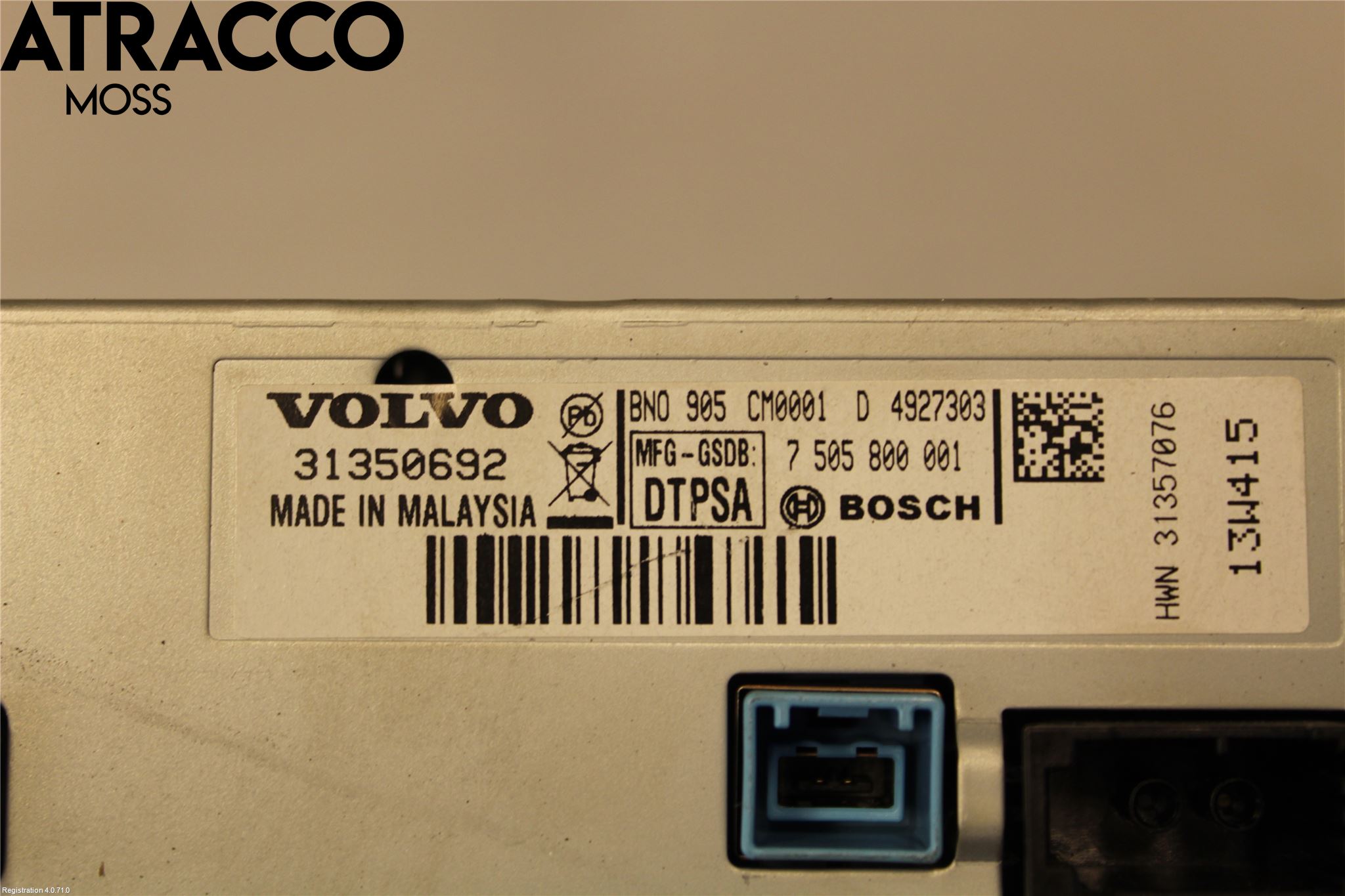 Volvo V70 14-16 Multifunktionsdisplay