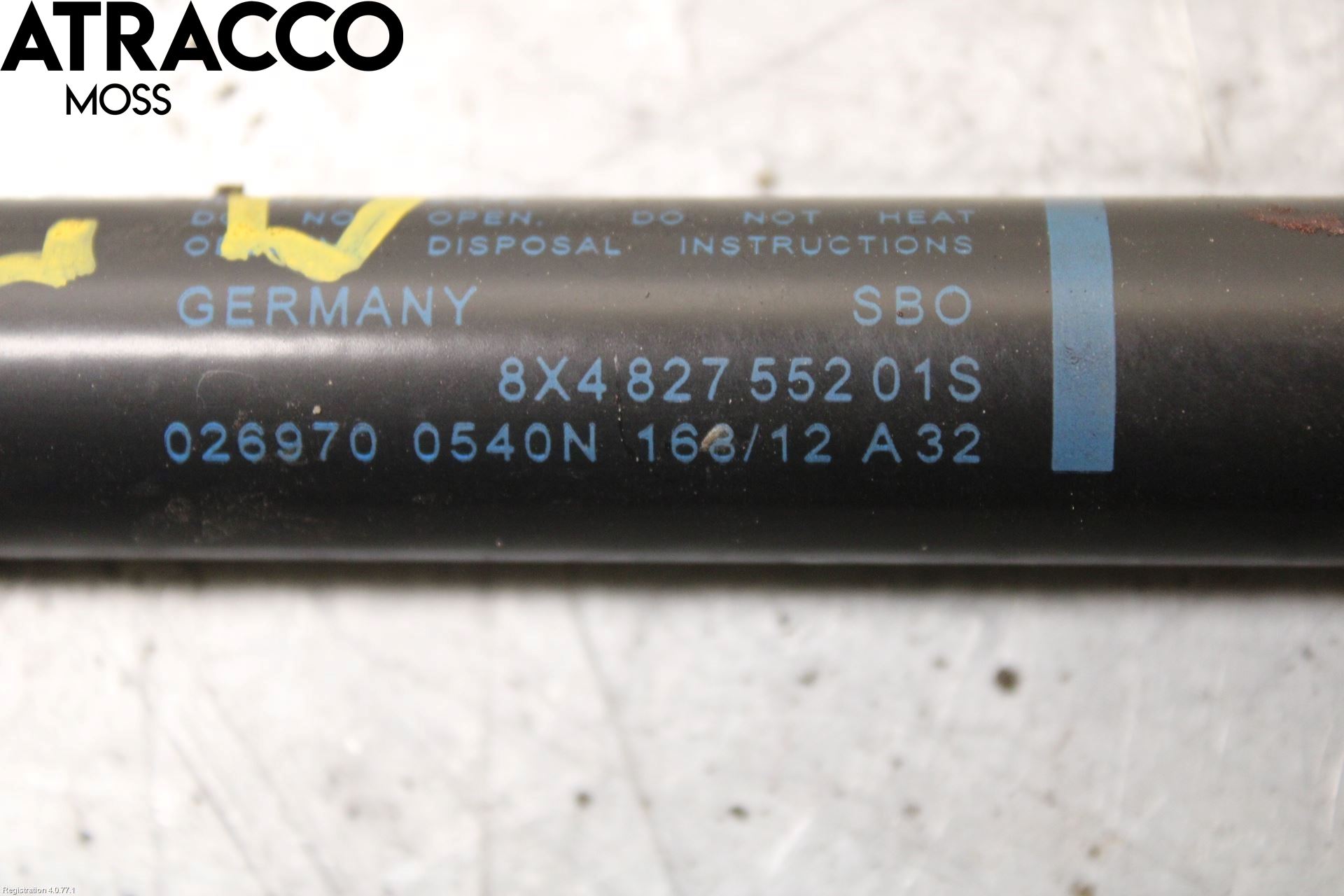 Audi A1/S1 11-18 Bakluke Demper-Gassfjær