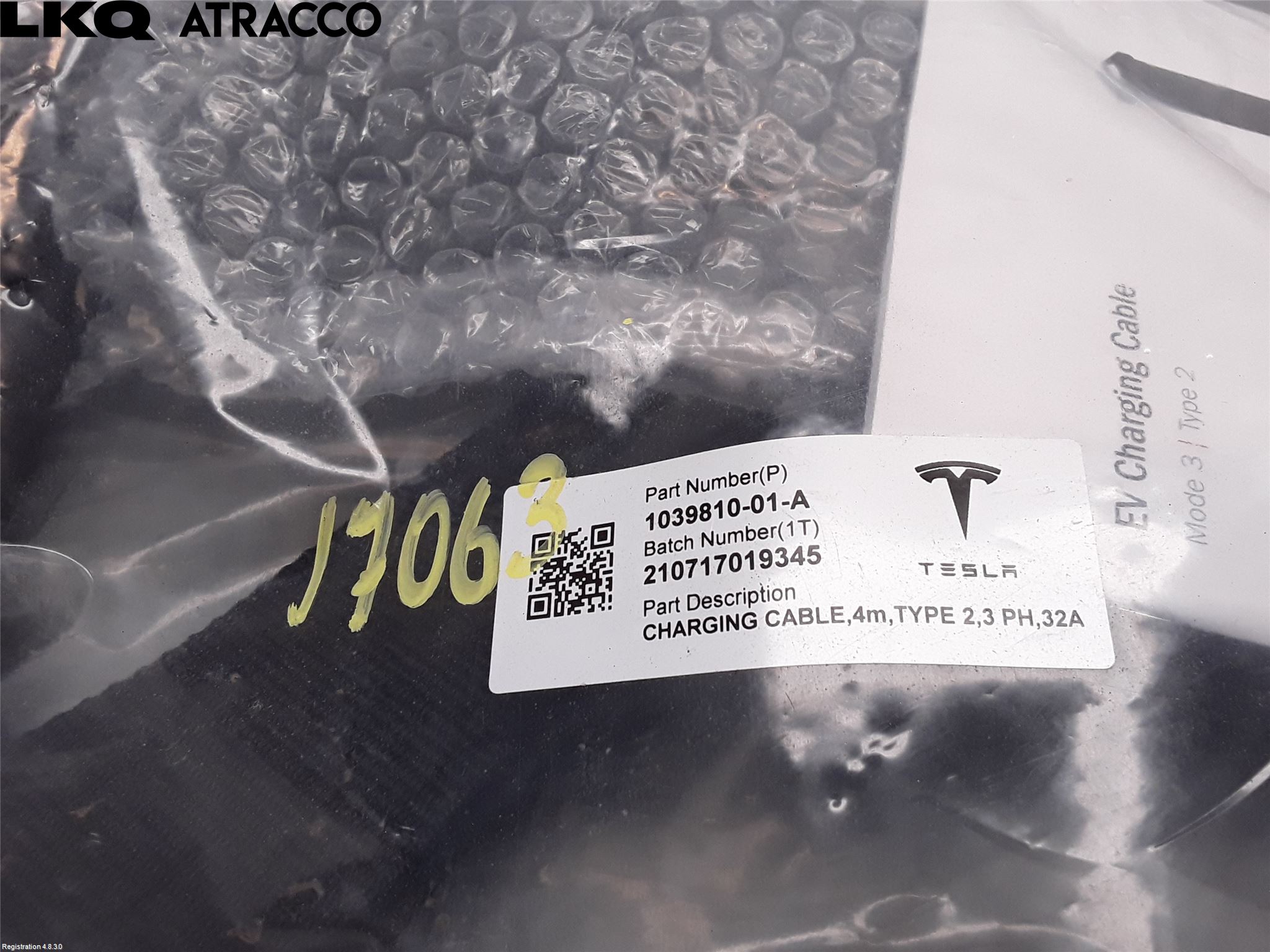 Tesla MODEL Y 21- Laddkabel Elbil