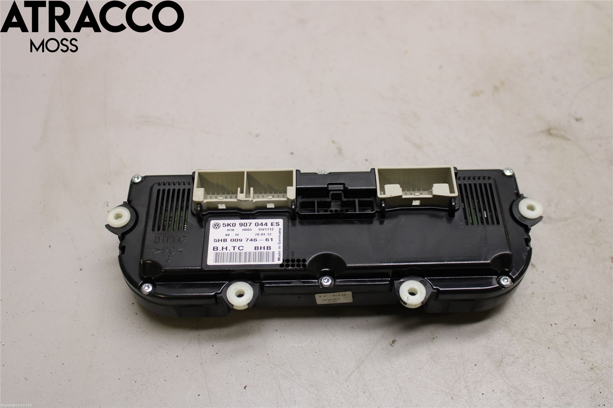 Volkswagen VW GOLF VI 09-13 Varme Ac Betjening-Display