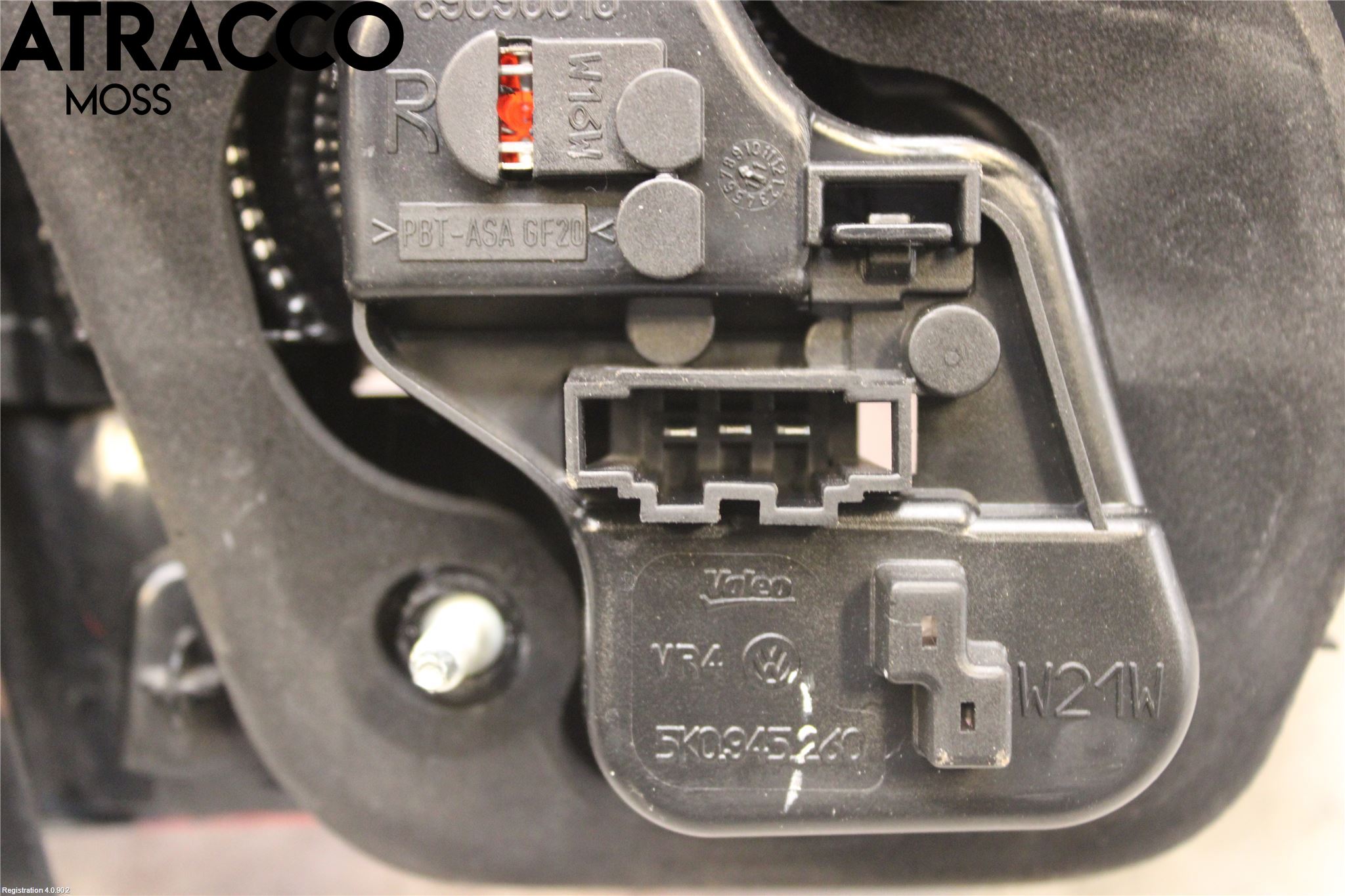 Volkswagen VW GOLF VI 09-13 Baklykt Høyre  På Luke(Indre)