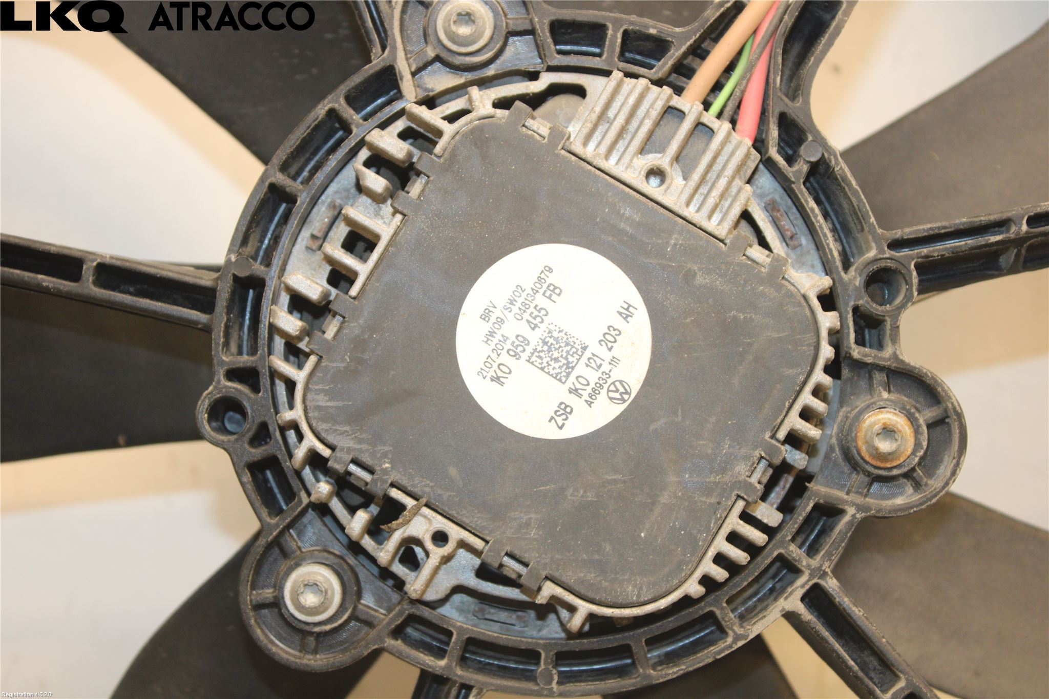 Volkswagen VW TOURAN 10-15 Kjølevifte Elektrisk