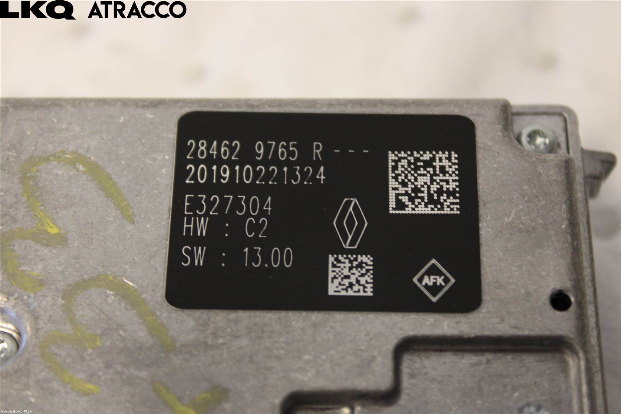 Renault ZOE/E-TECH 13- Parkeringshjelp Kamera