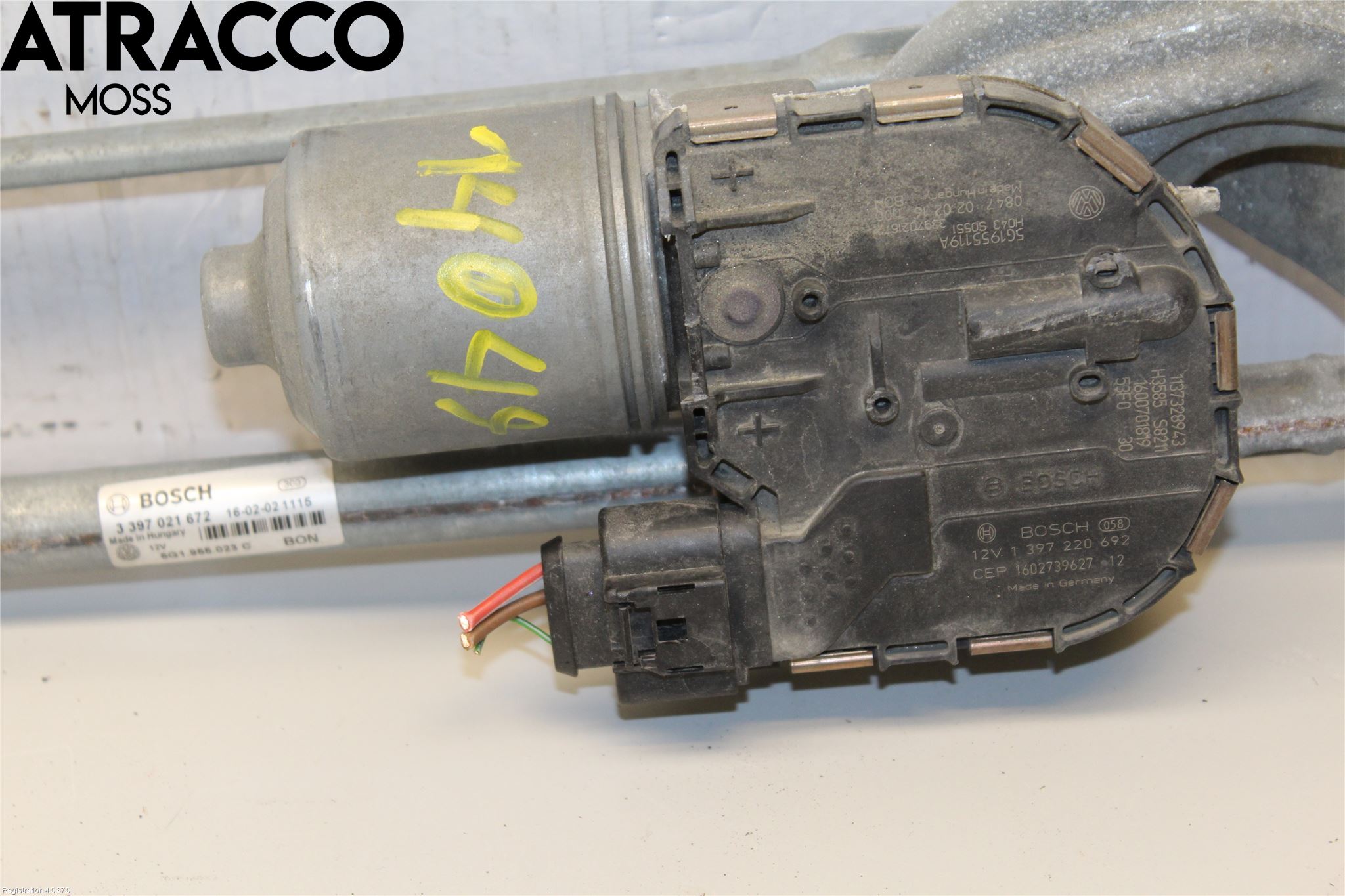 Volkswagen VW GOLF / E-GOLF VII 13-20 Viskermotor Frontrute