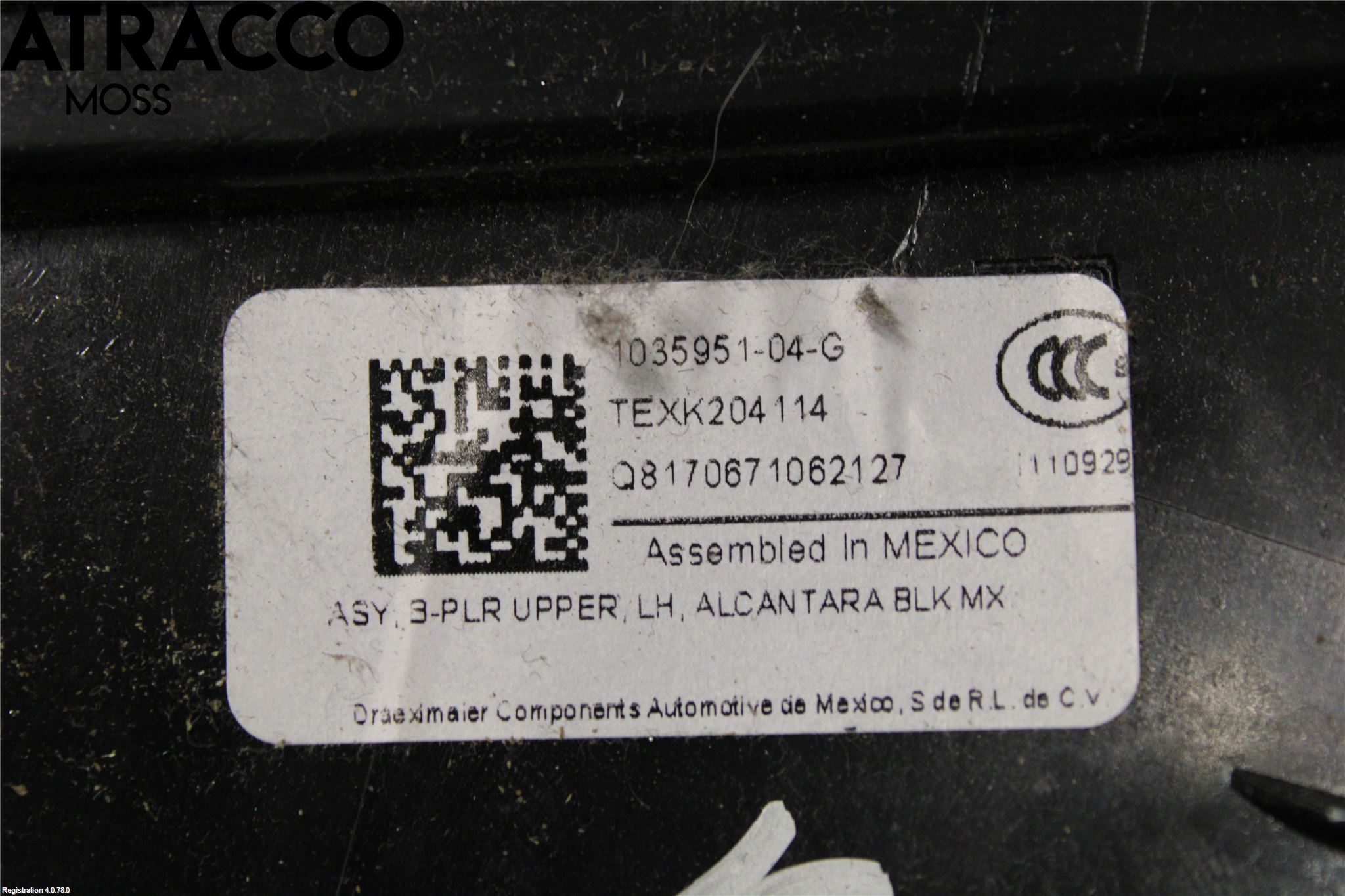 Tesla MODEL X 16- Innr Deksel A-B-C Stolpe