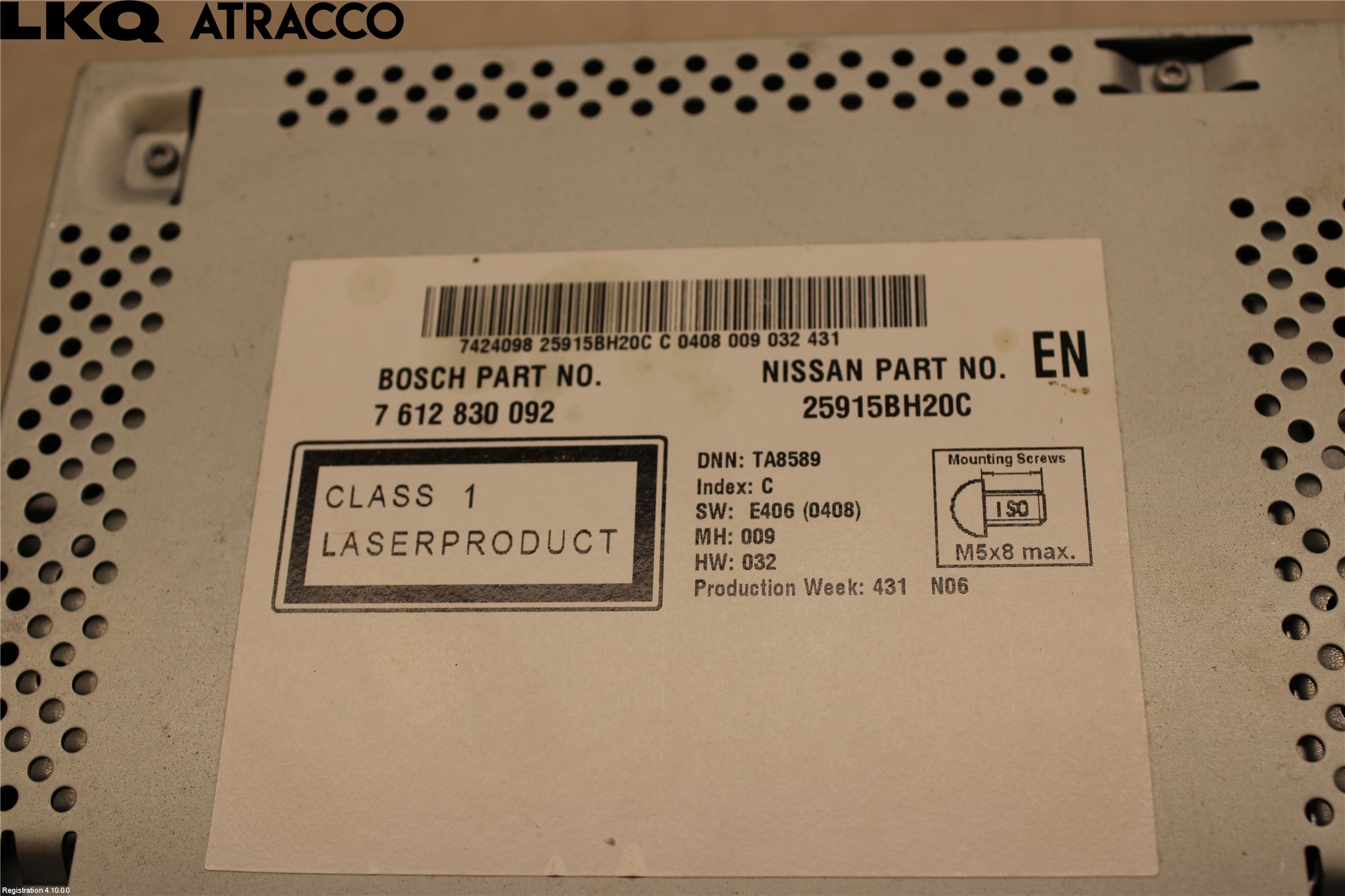 Nissan QASHQAI 10-14 Multifunktionsdisplay