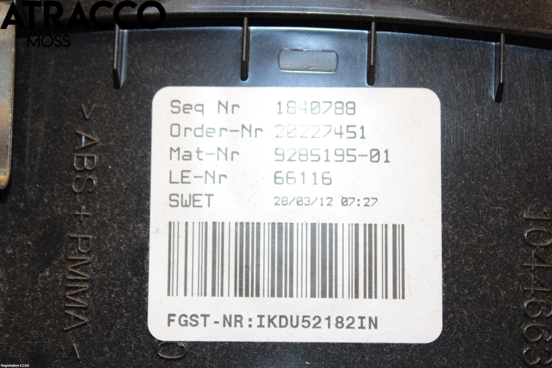 BMW 5 F10/F11/F18 09-17 Instr Kombinert