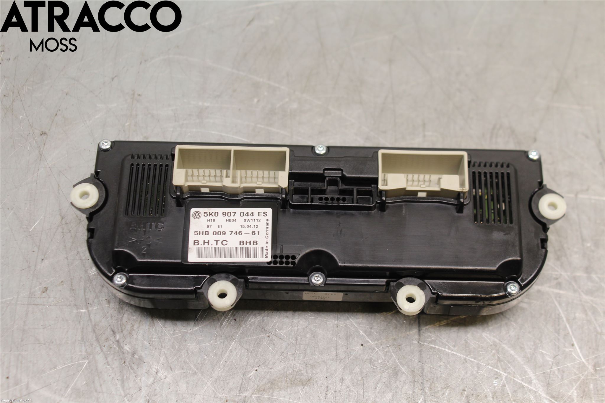 Volkswagen VW GOLF VI 09-13 Varme Ac Betjening-Display