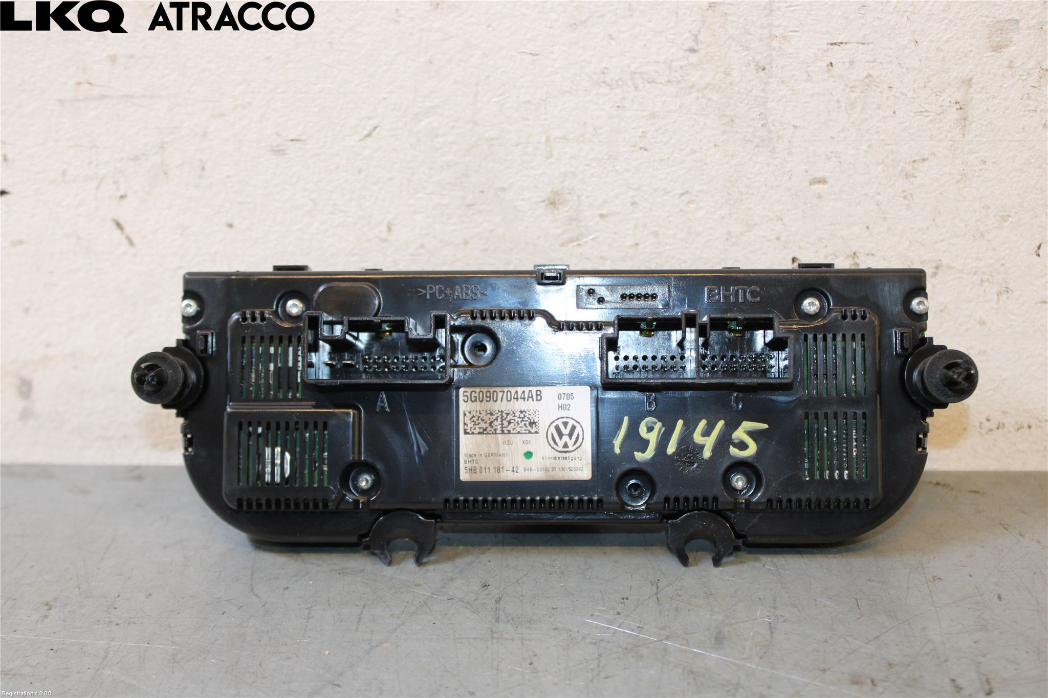 Volkswagen VW GOLF / E-GOLF VII 13-20 Varme Ac Betjening-Display