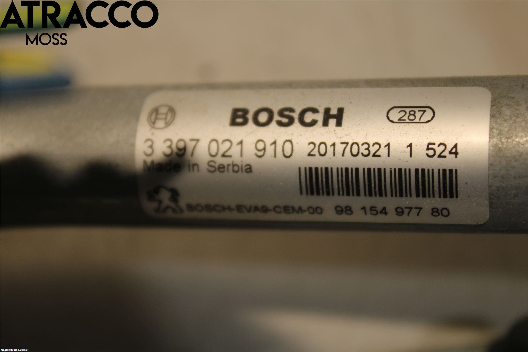 Peugeot 2008 13-20 Viskermotor Frontrute