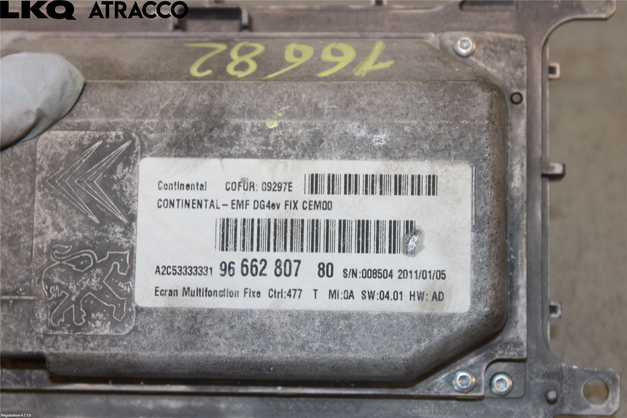 Peugeot 508 11-18 Multifunktionsdisplay