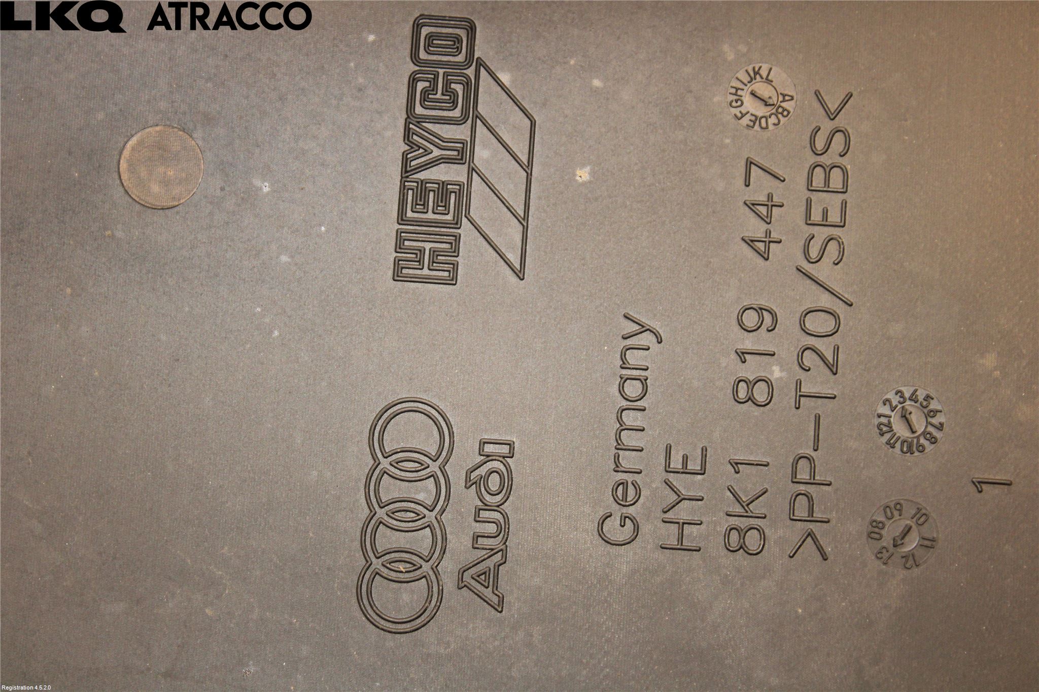 Audi A4/S4 08-11 Visker Deksel-Grill-Under Frr