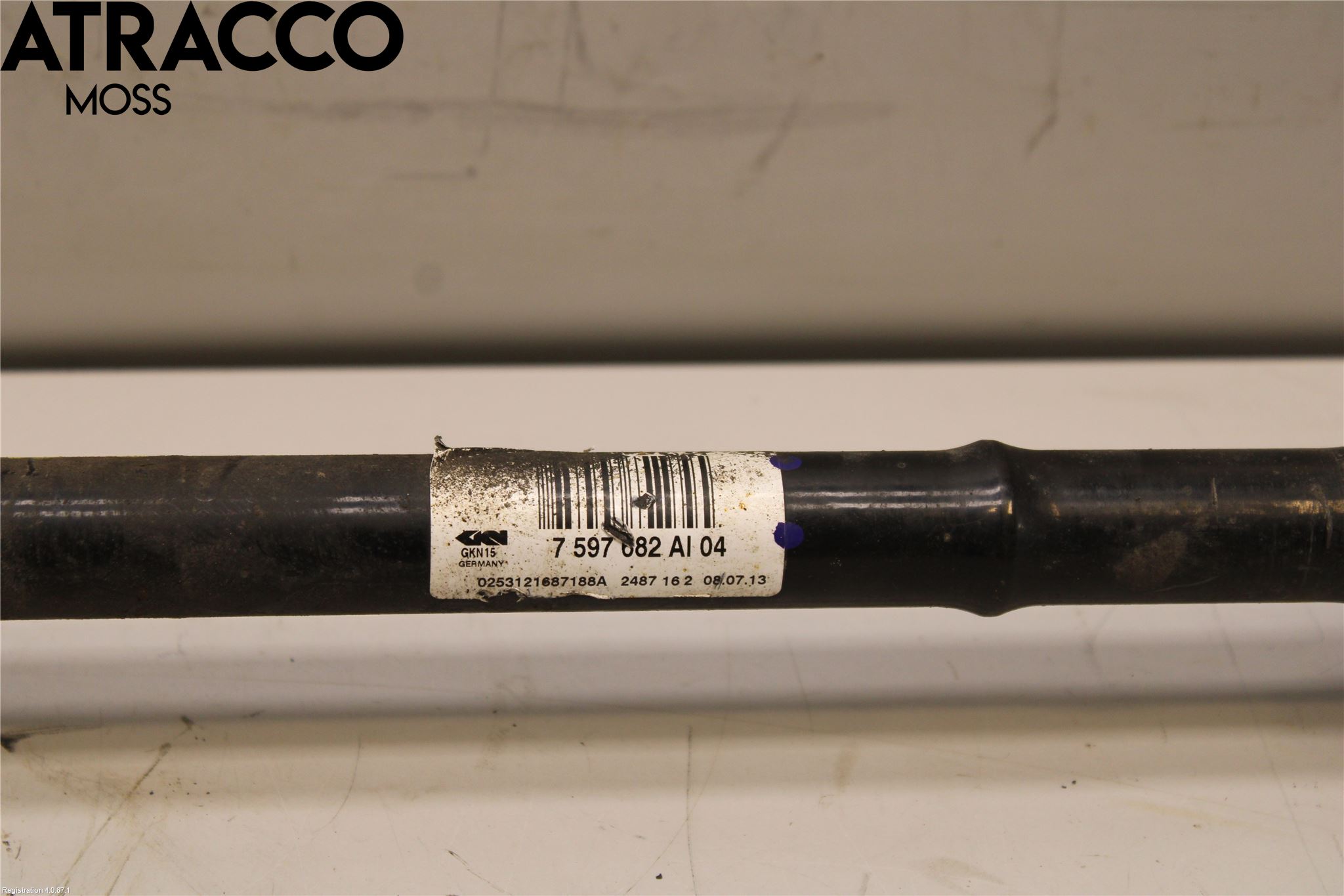 BMW 3 GT F34 13-19 Drivaksel Bak Kompl Høyre