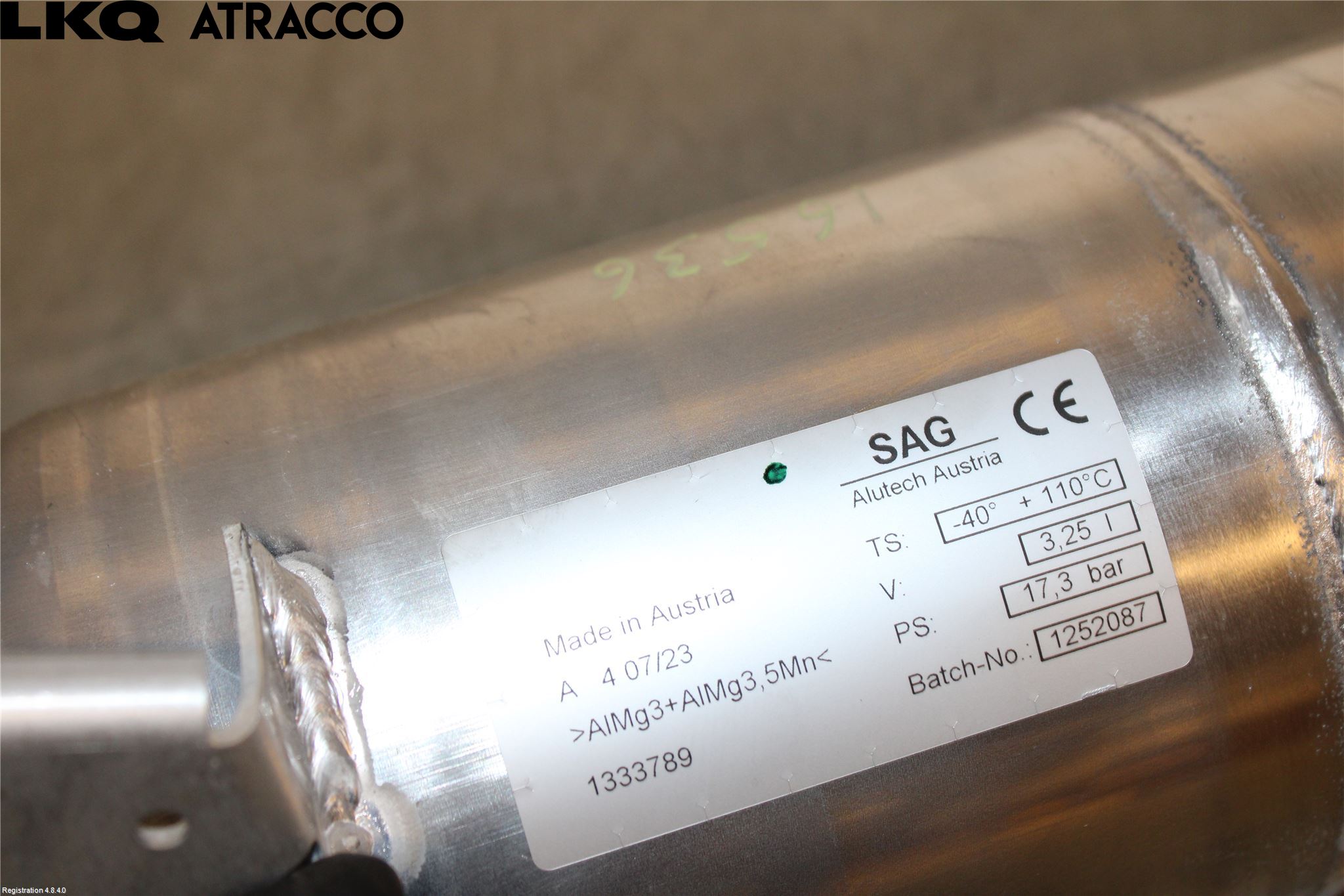 Volvo XC90/RECHARGE 16- Nivå/Lufrfrändring Trycktank