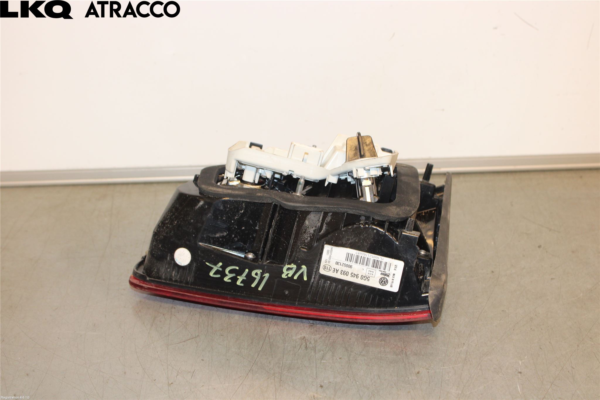 Volkswagen VW GOLF / E-GOLF VII 13-20 Baklykt Venstre  På Luke(Indre