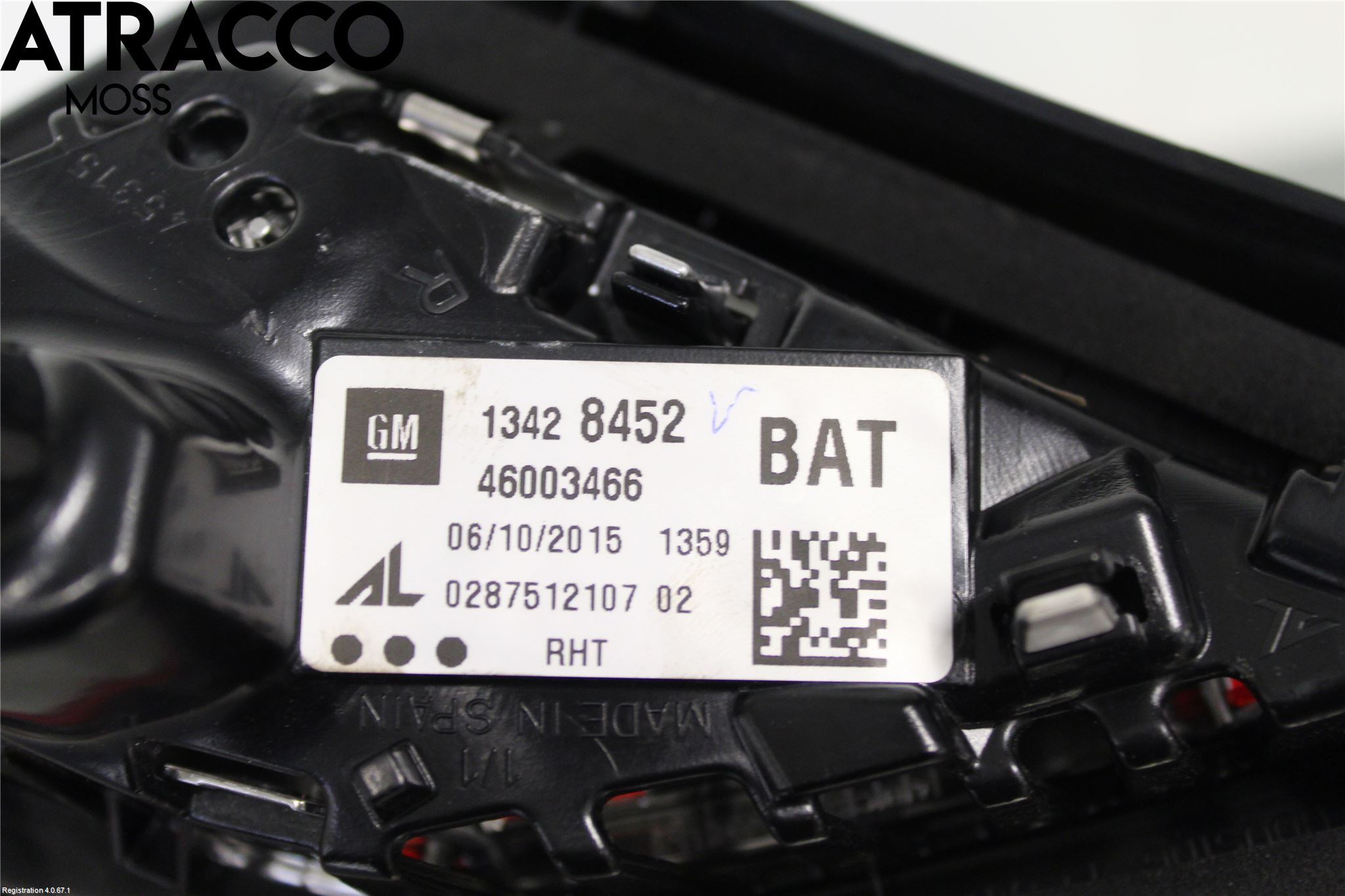 Opel CORSA E 15-19 Baklykt Høyre  På Luke(Indre)