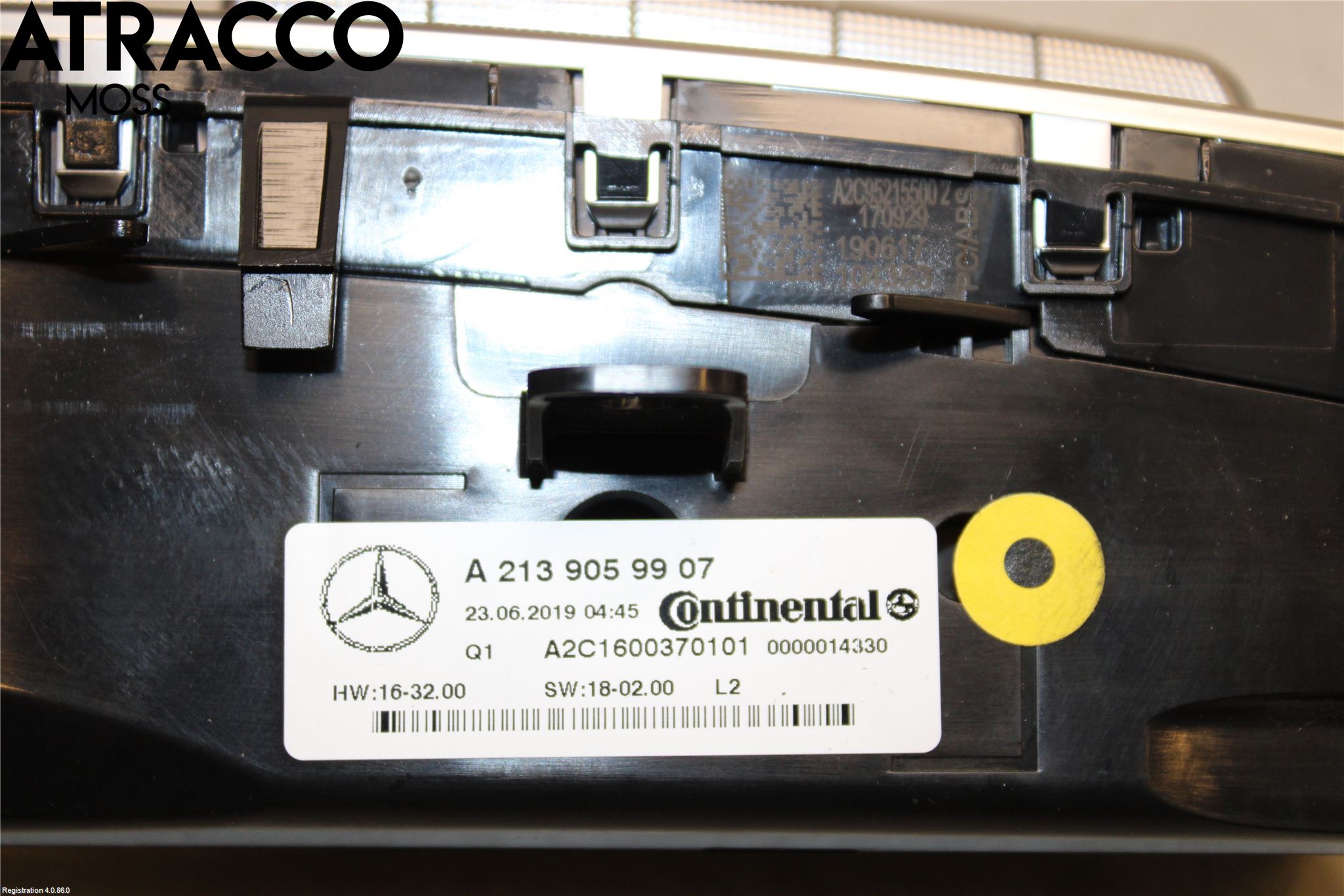 Mercedes-Benz MB E-KLASS (W213) 16-23 Varme Ac Betjening-Display