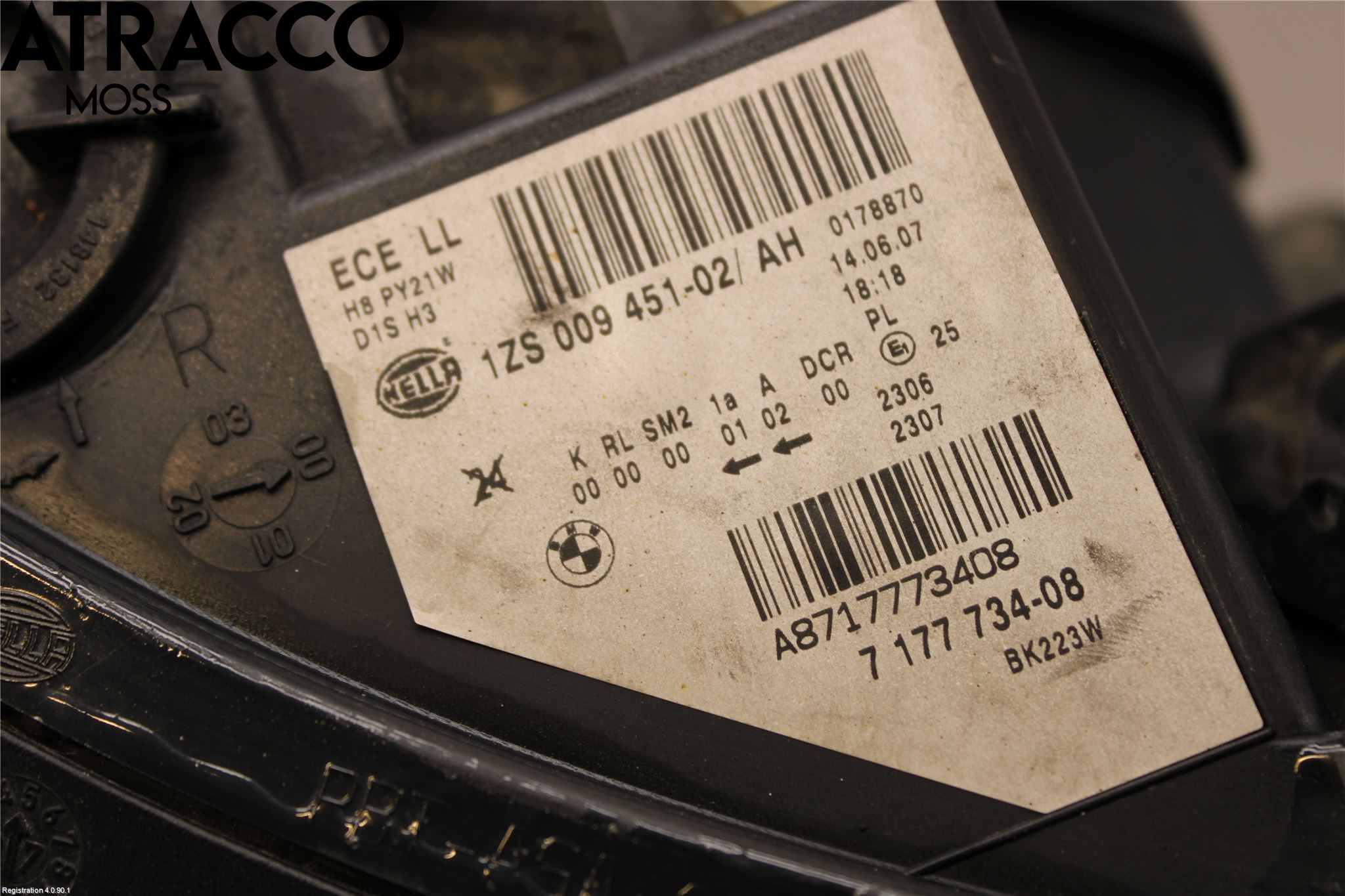 BMW 5 E60/61 Sed/Tou 02-10 Frontlykt Høyre