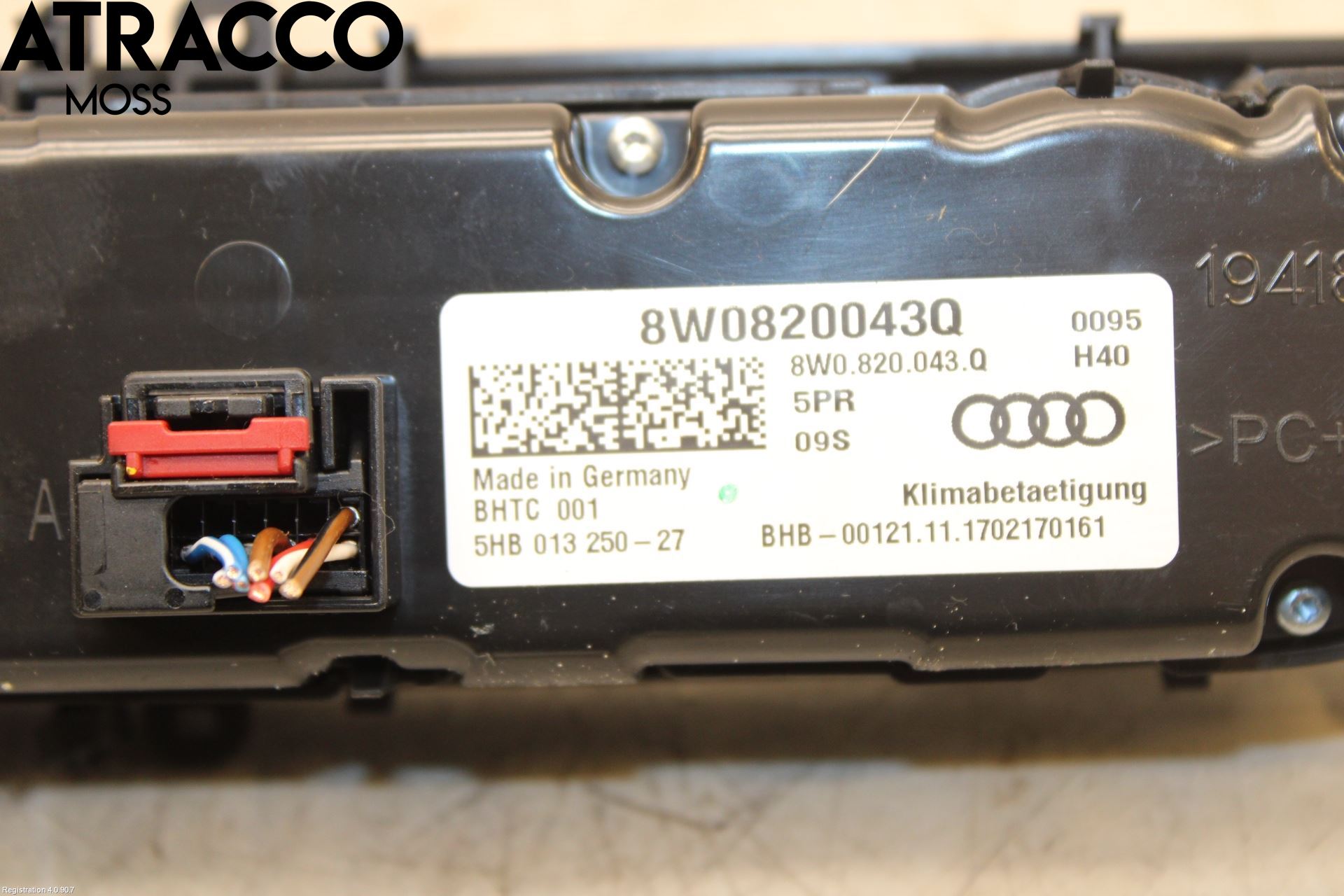 Audi A4 12-15 Varme Ac Betjening-Display