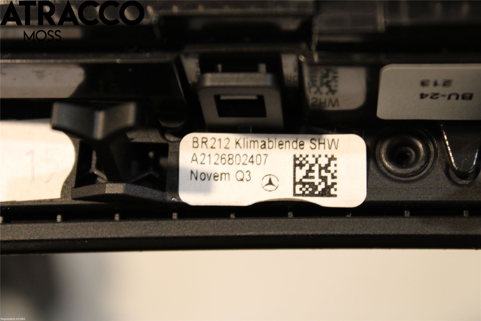 Mercedes-Benz MB E-KLASS (W212) 09-16 Varme Ac Betjening-Display