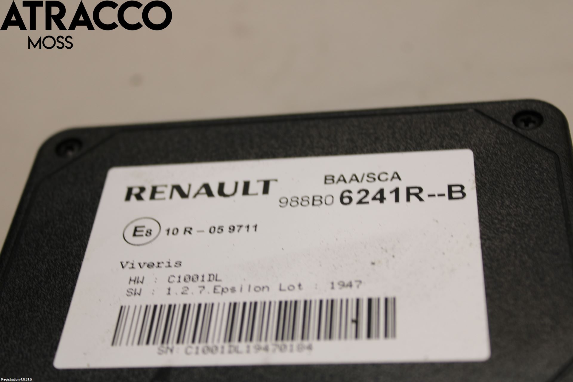 Renault ZOE/E-TECH 13- Styreenhet Øvrig