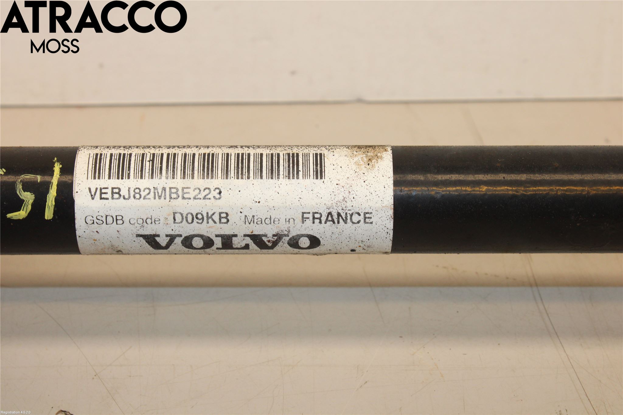 Volvo XC60 09-13 Drivaksel Bak Kompl Høyre