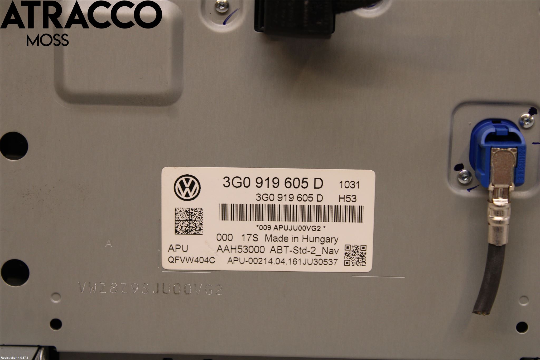 Volkswagen VW PASSAT 15-19 Multifunktionsdisplay