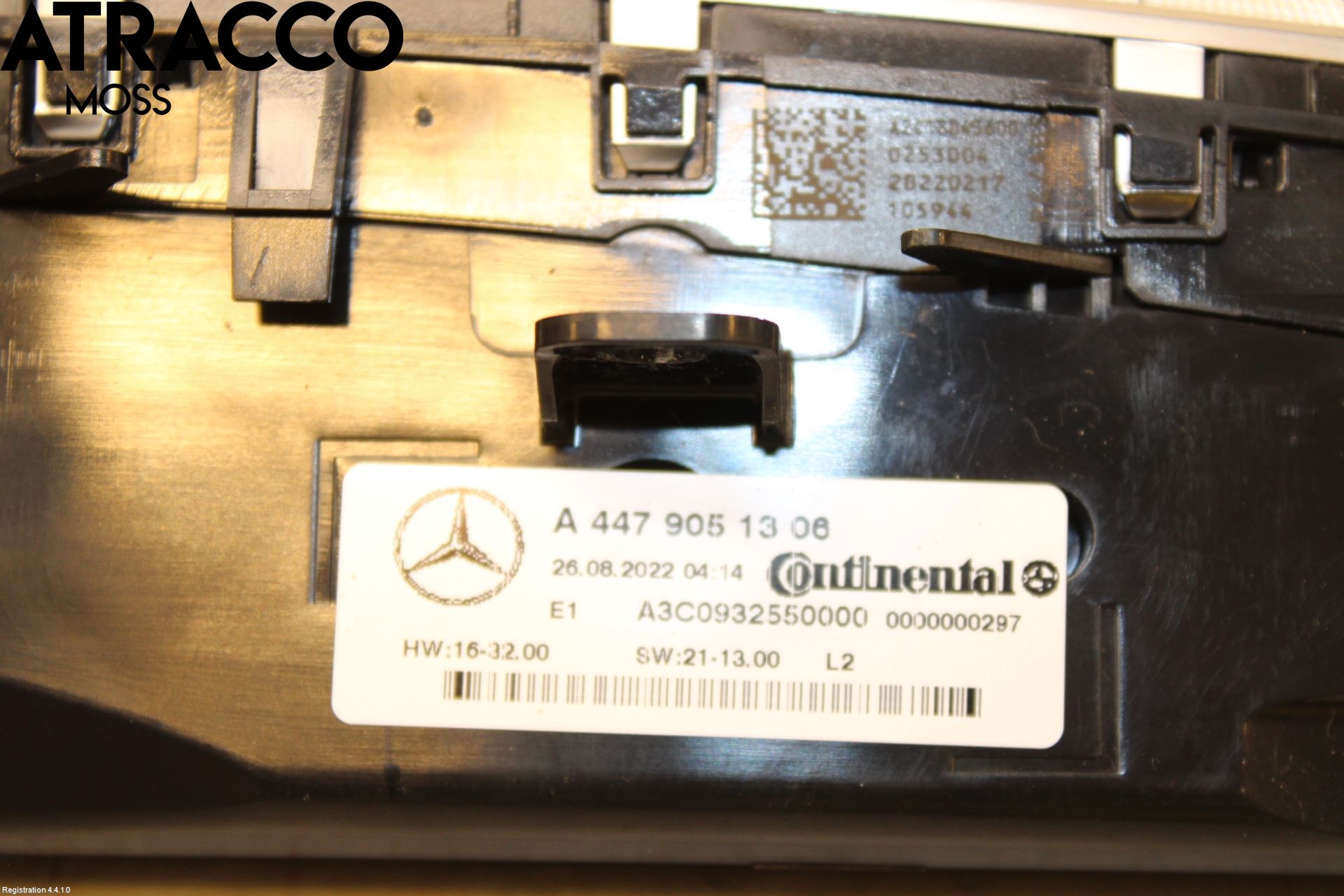 Mercedes-Benz MB EQV (447) 21- Varme Ac Betjening-Display