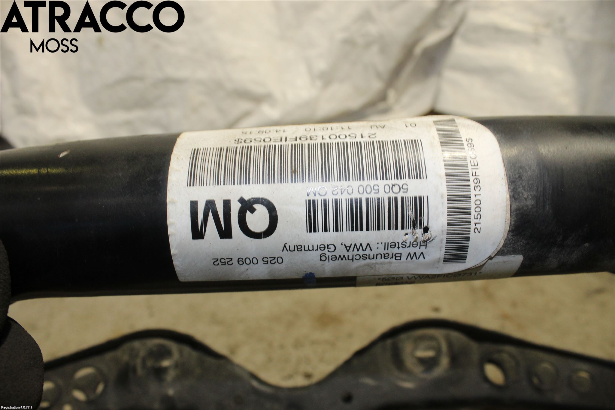 Volkswagen VW GOLF / E-GOLF VII 13-20 Bakaksel Feste Travers-Ramme