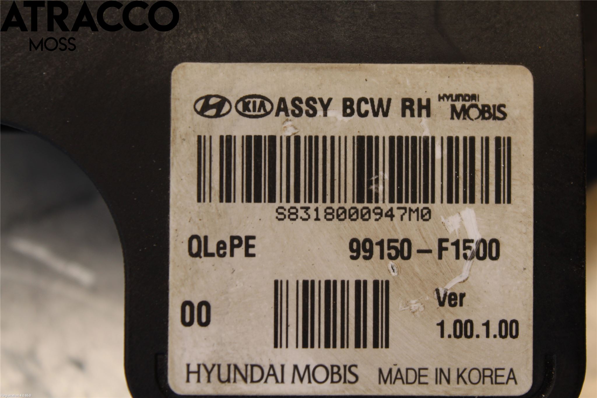 Kia SPORTAGE (QL) 16-21 Sensor Kollisjonsbeskyttelse