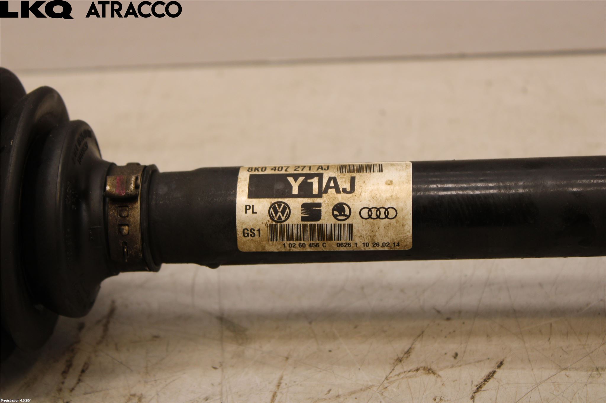 Audi A4 12-15 Drivaksel Foran Kompl Høyre