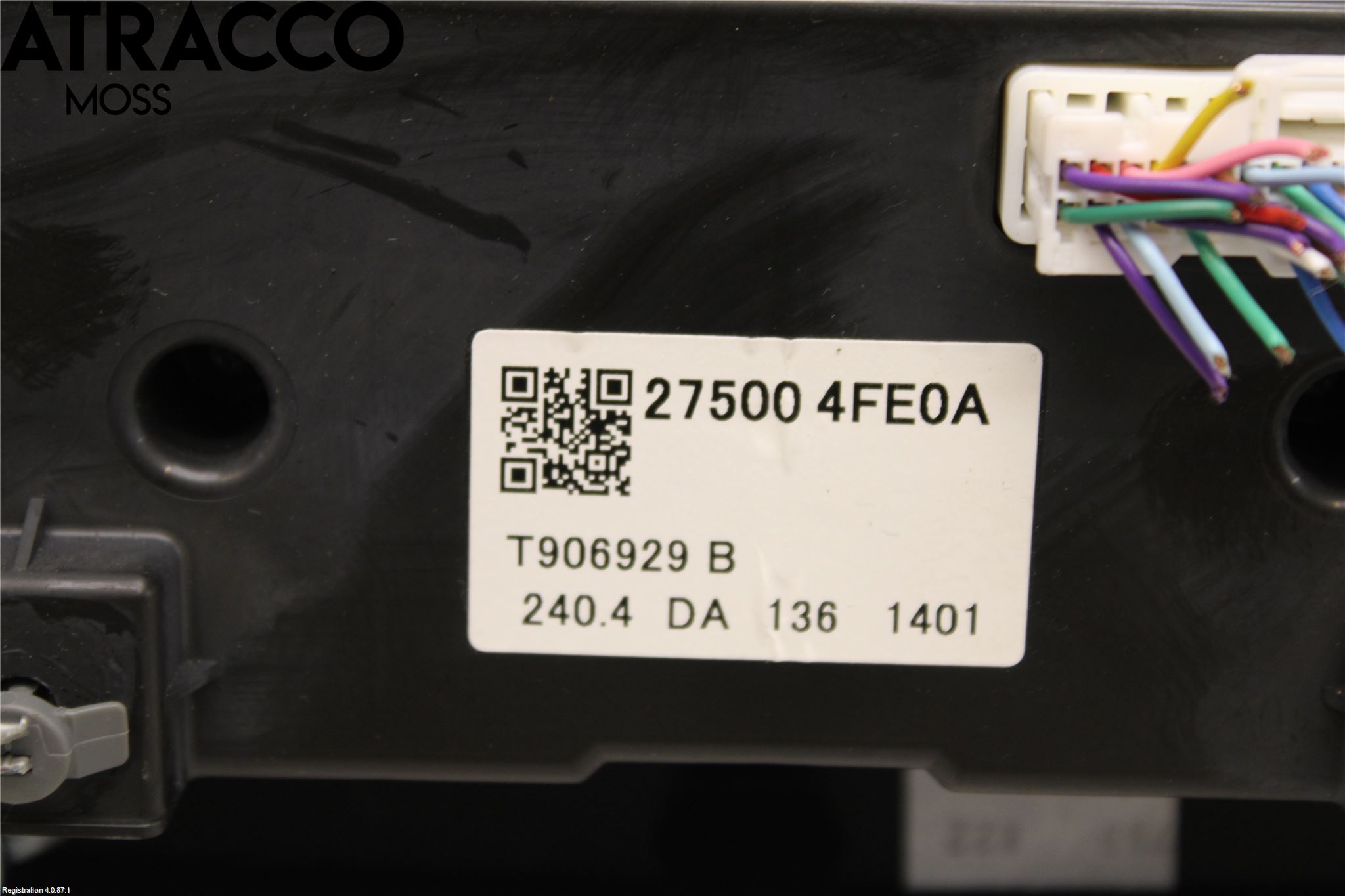 Nissan E-NV200/EVALIA Varme Ac Betjening-Display