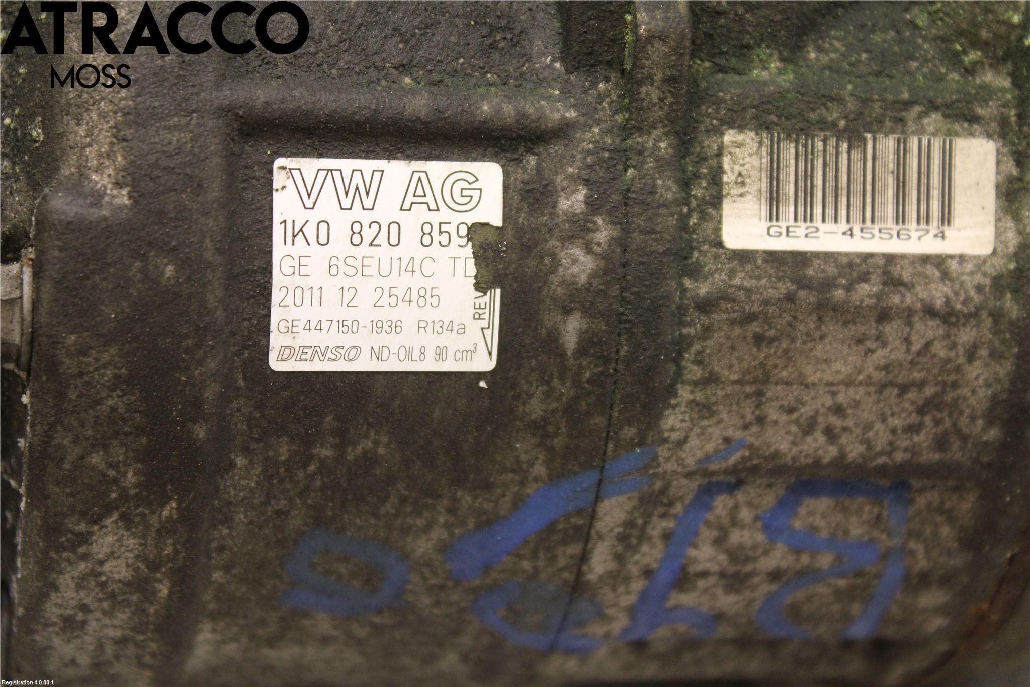 Audi A1/S1 11-18 Varme Ac Kompressor