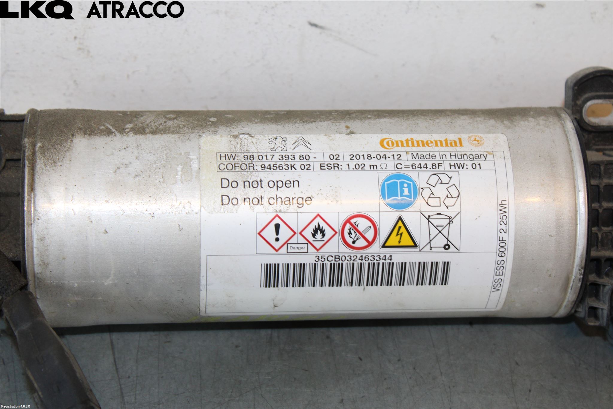 Citroen BERLINGO 08-18 Kondensator Start/Stopp