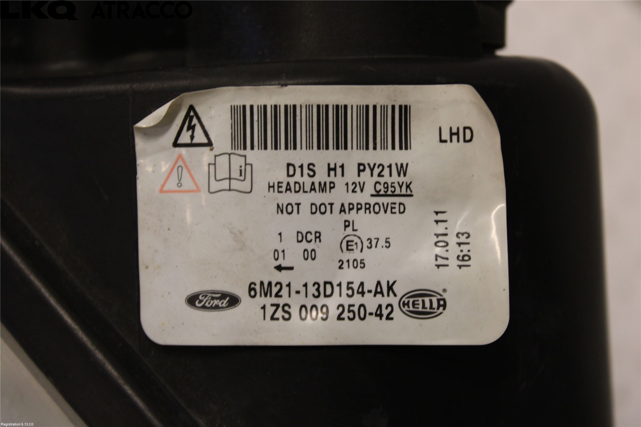 Ford GALAXY 06-15 Frontlykt Høyre